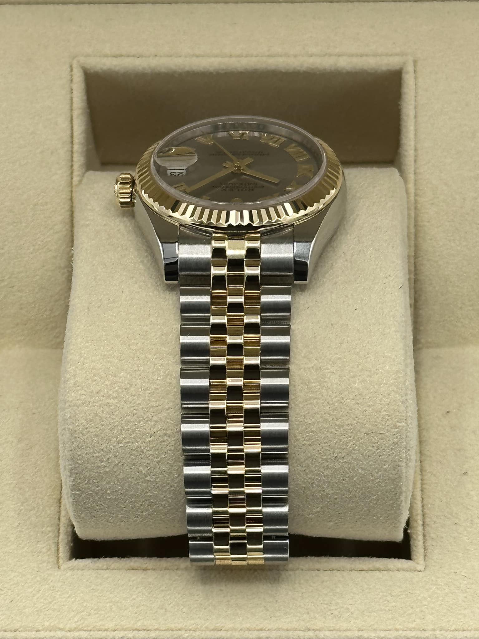 2019 Rolex Datejust 31mm 178273 Two-Tone Silver Roman Numeral Dial - MyWatchLLC
