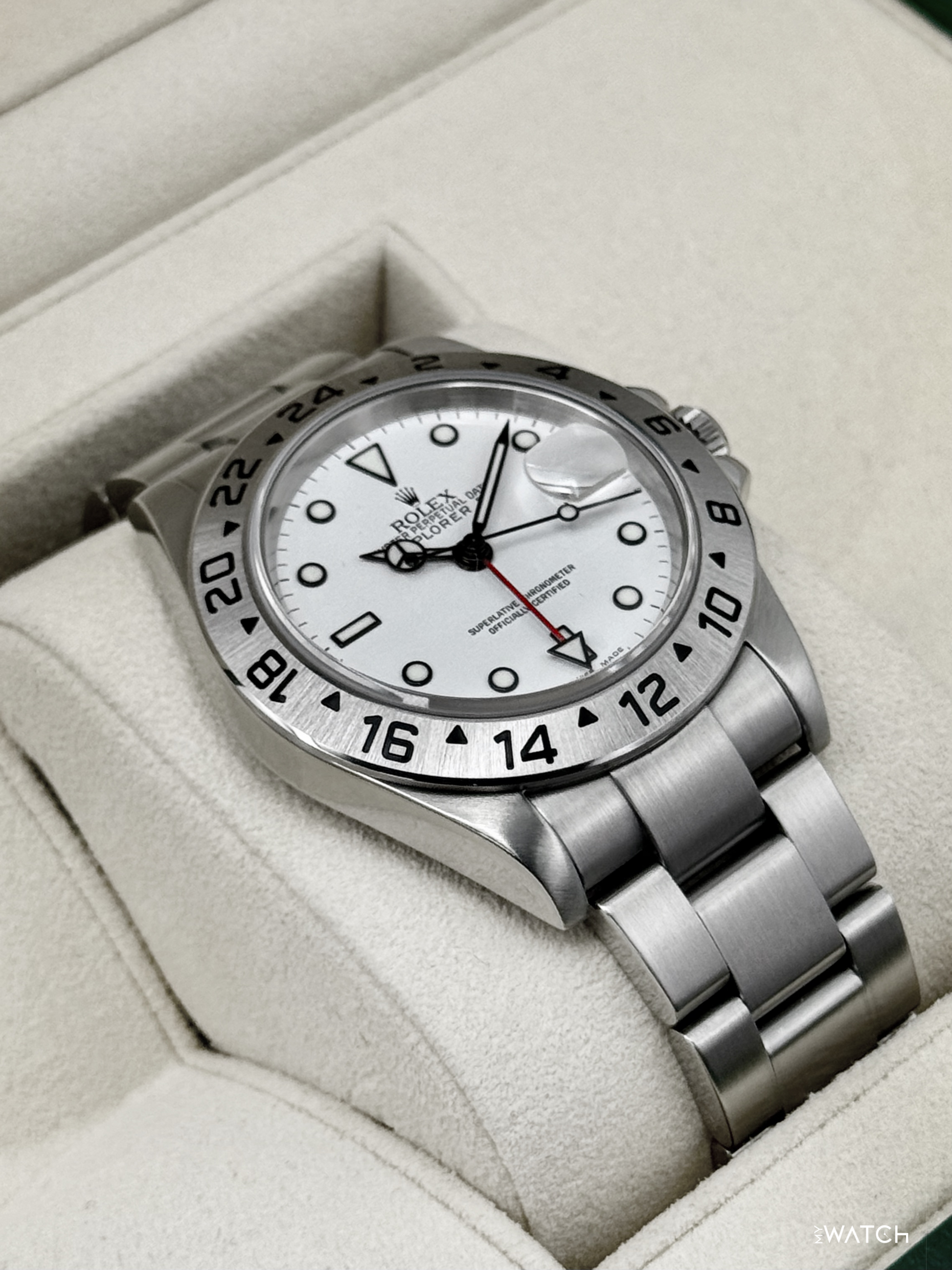 2025 CPO Rolex Explorer II 40mm 16570 Stainless Steel Polar White Dial (CPO) - MyWatchLLC