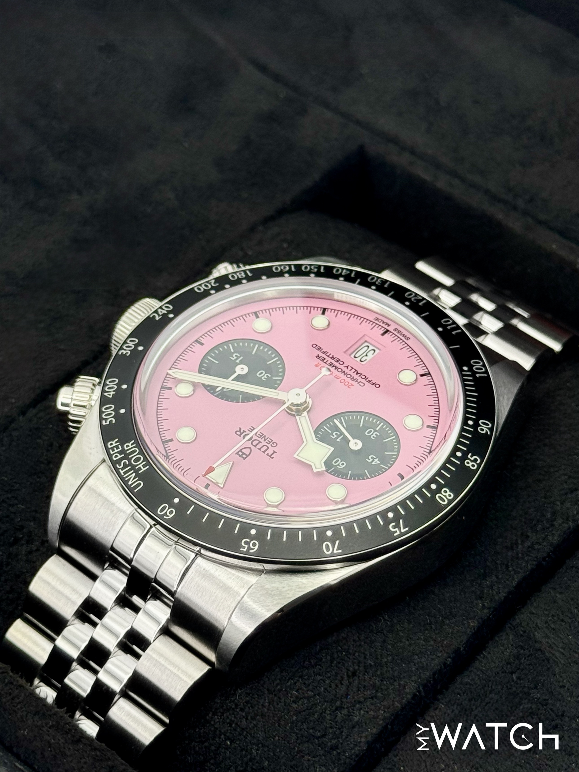 2025 Tudor Black Bay Chrono 41mm 79360N Stainless Steel Pink Dial - MyWatchLLC
