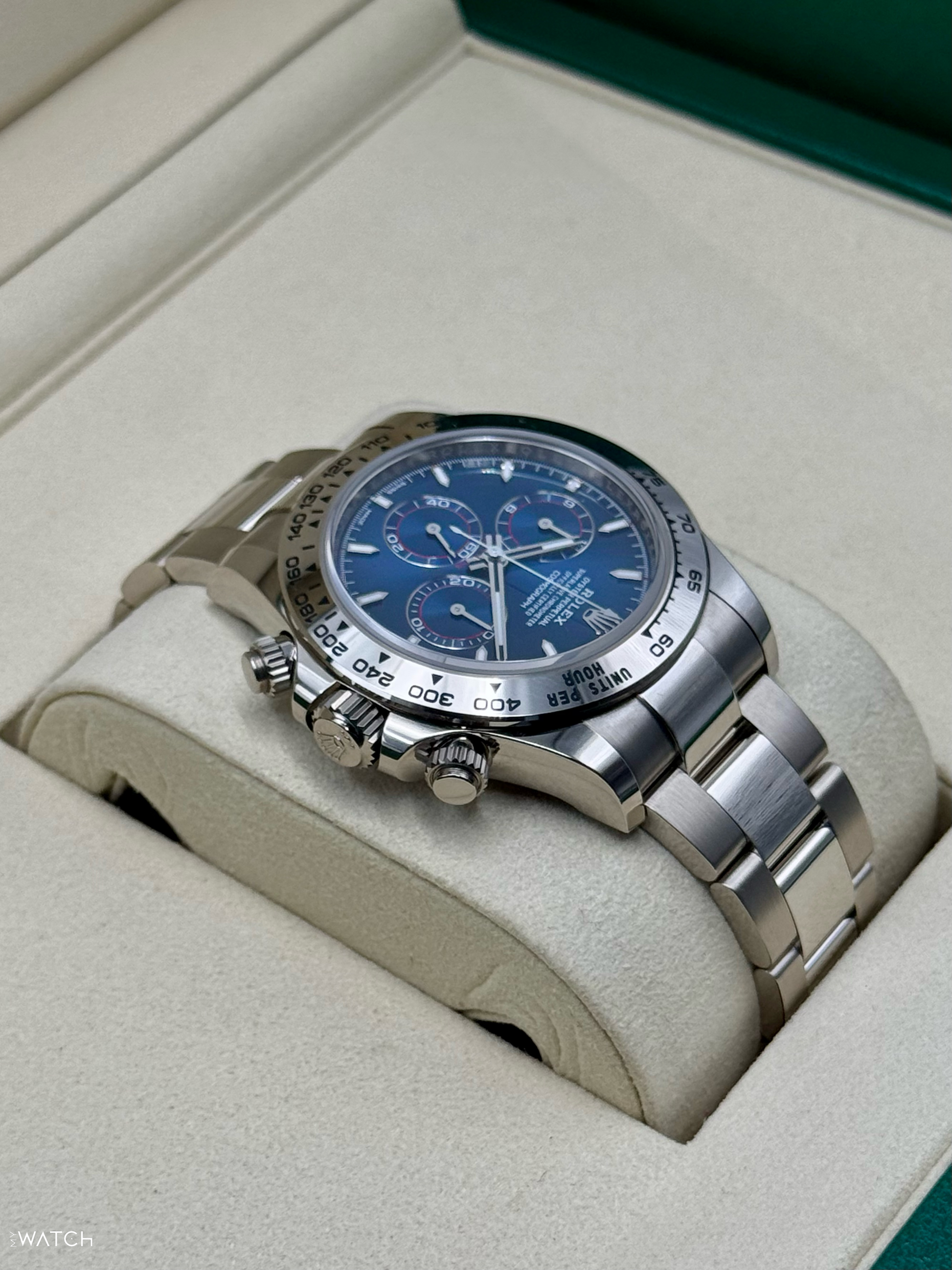 NEW 2025 Rolex Daytona 40mm 126509 White Gold Blue Dial - MyWatchLLC