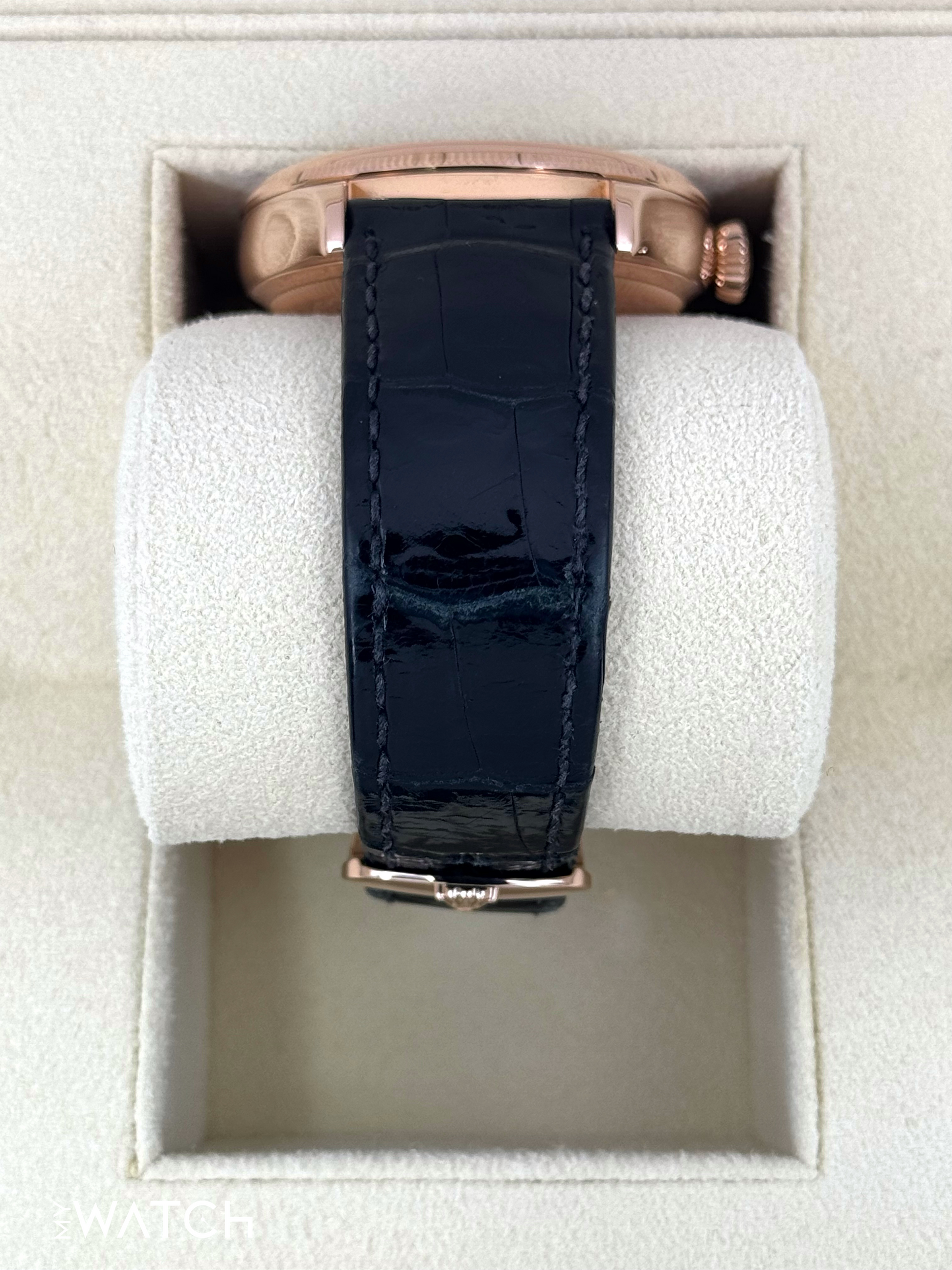 2014 Rolex Cellini Date 39mm 50515 Rose Gold Black Guilloche Dial - MyWatchLLC
