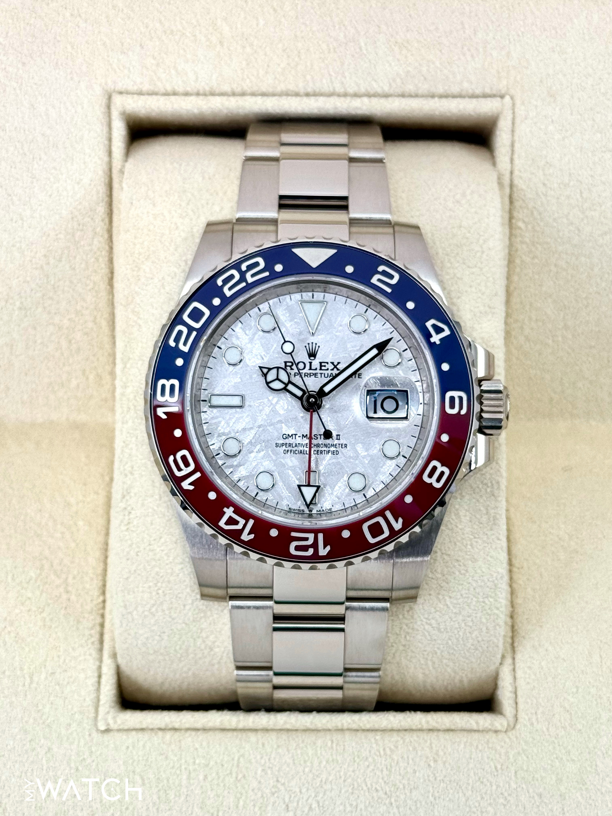 2022 Rolex GMT-Master II "Pepsi" 40mm 126719BLRO Meteorite Dial - MyWatchLLC