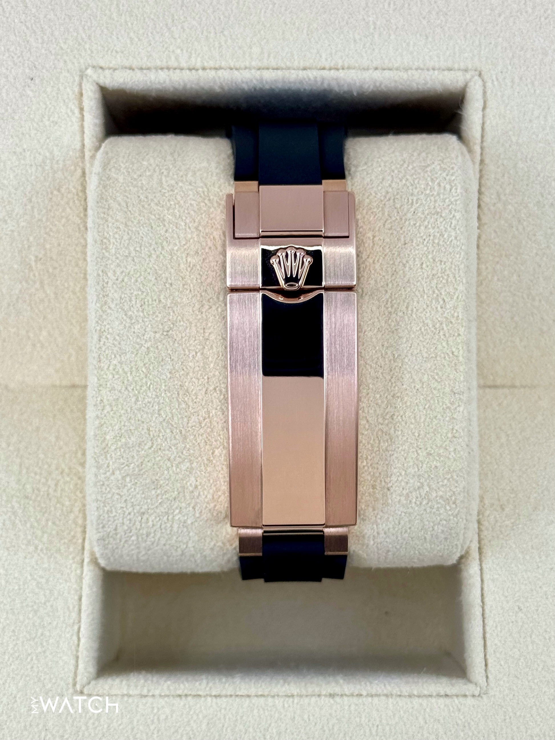 NEW 2025 Rolex Yacht-Master 37mm 268655 Rose Gold Black Dial - MyWatchLLC