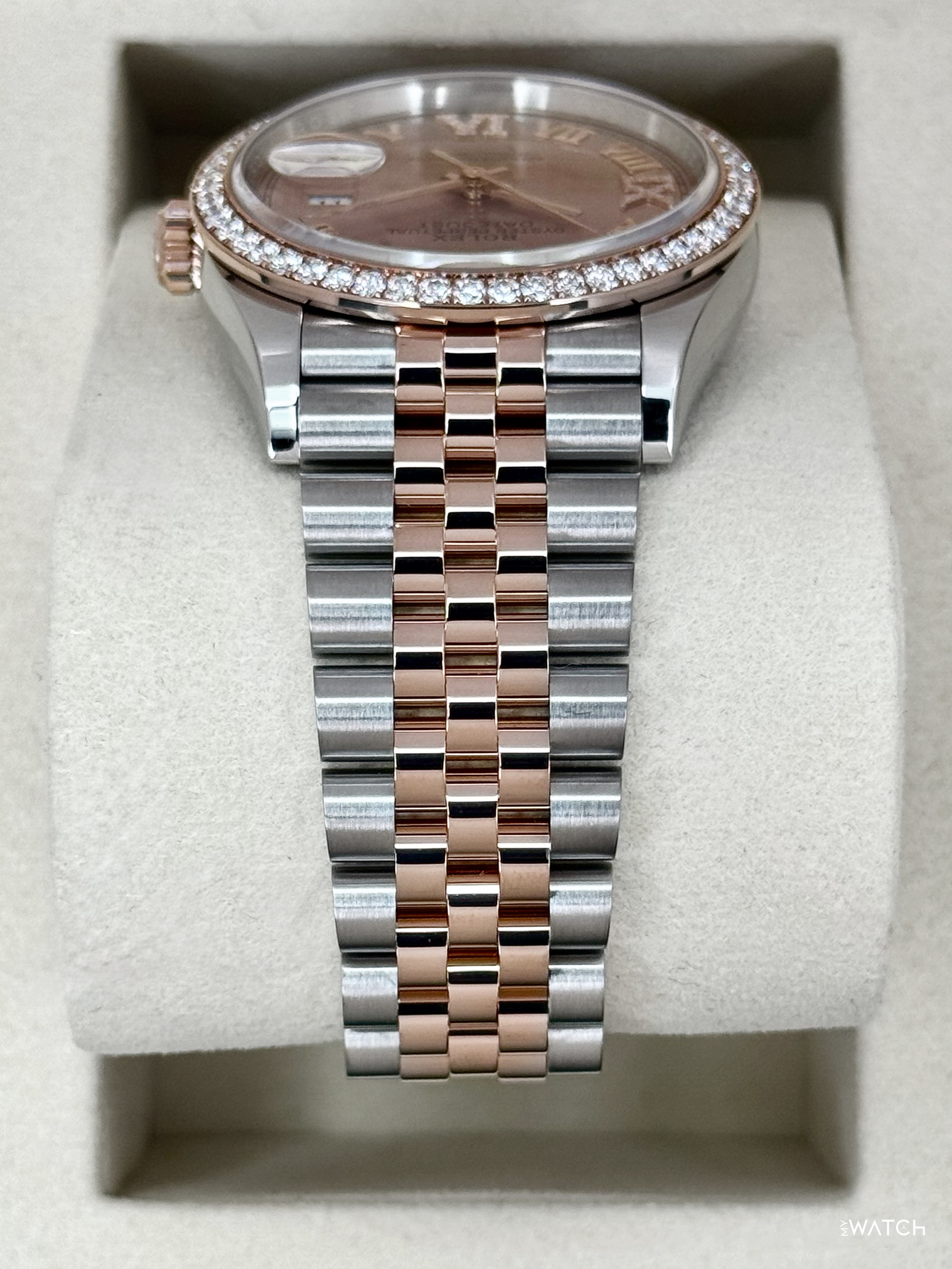 2025 Rolex Datejust 36mm 126281RBR Two-Tone Jubilee Pink Diamond Dial - MyWatchLLC