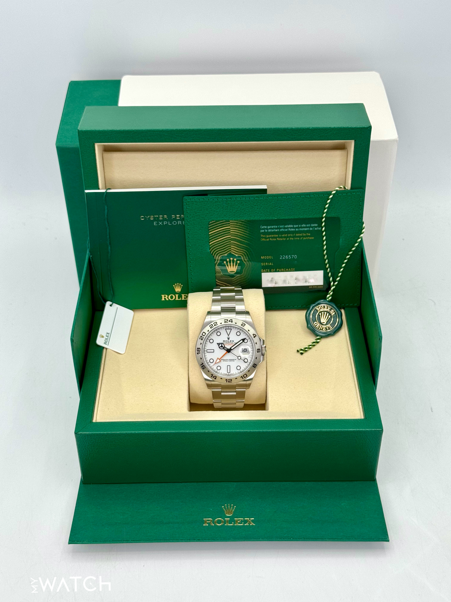 NEW 2025 Rolex Explorer II 42mm 226570 Polar White Dial