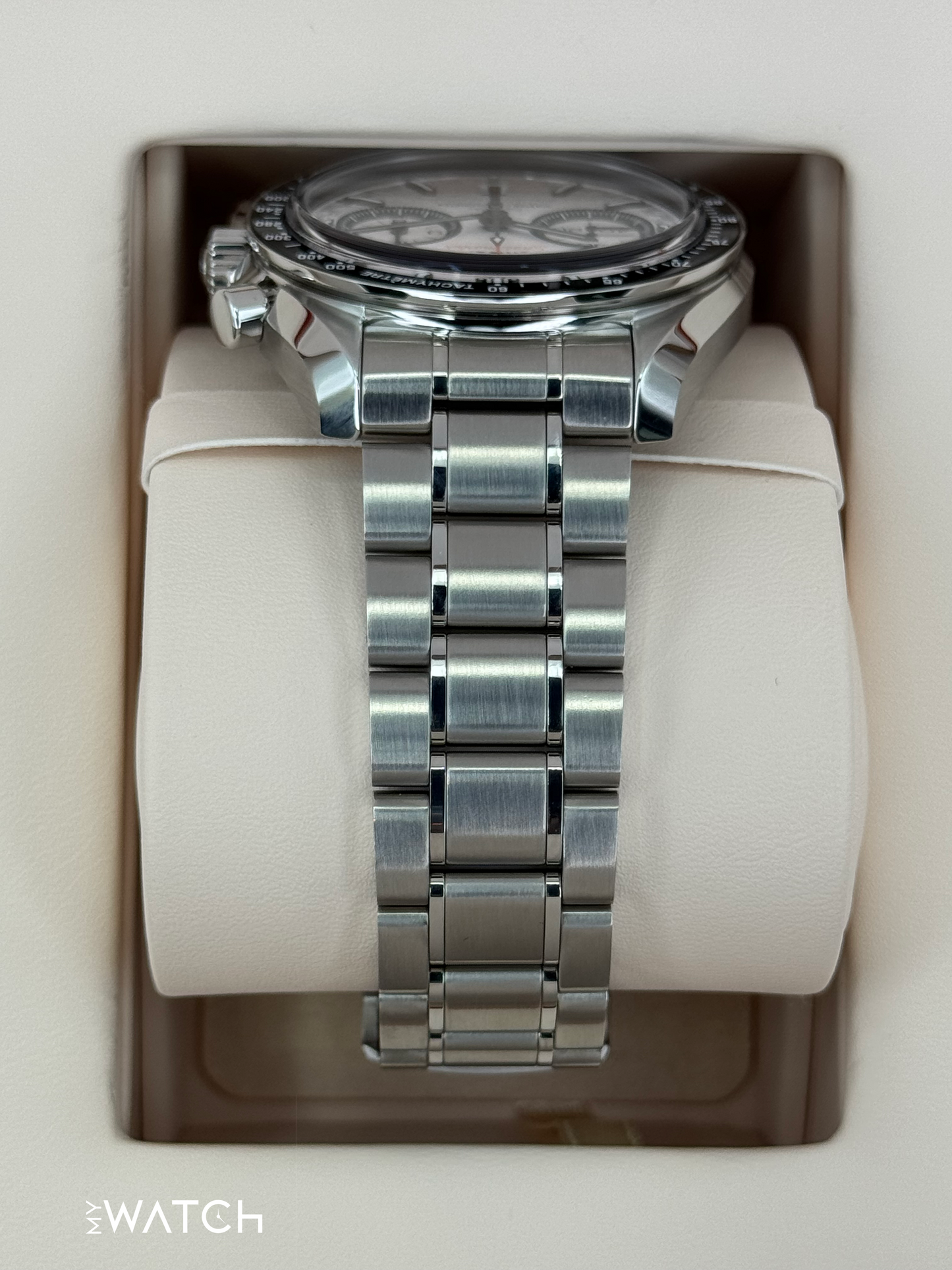 NEW 2025 Omega Speeedmaster Racing 44.2mm 329.30.44.51.04.001 White Dial