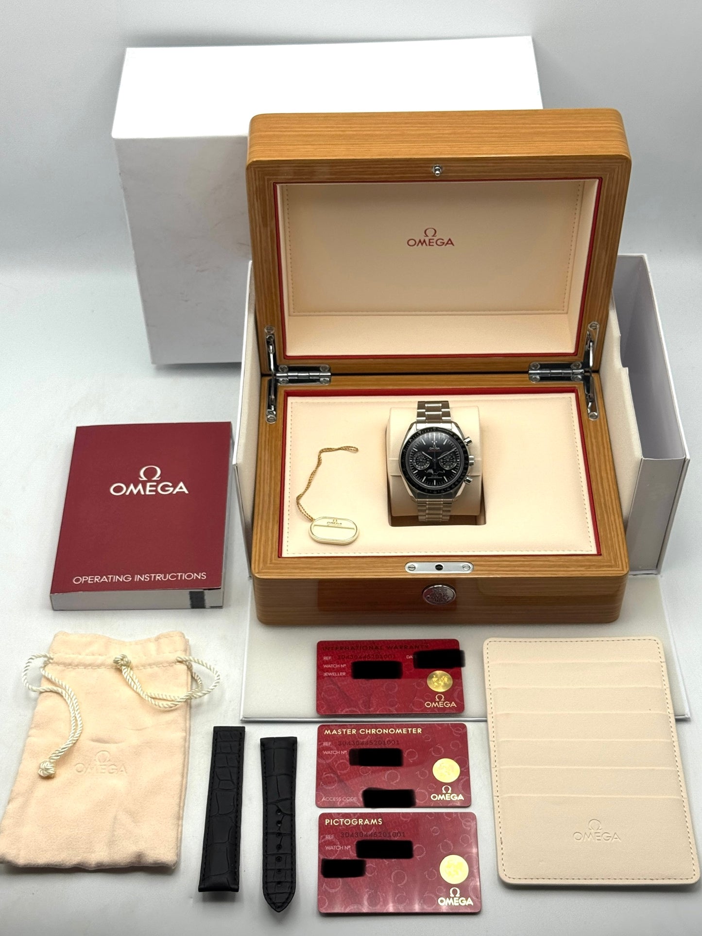 2021 Omega Speedmaster Moonwatch 44mm 304.30.44.52.01.001 Black Dial