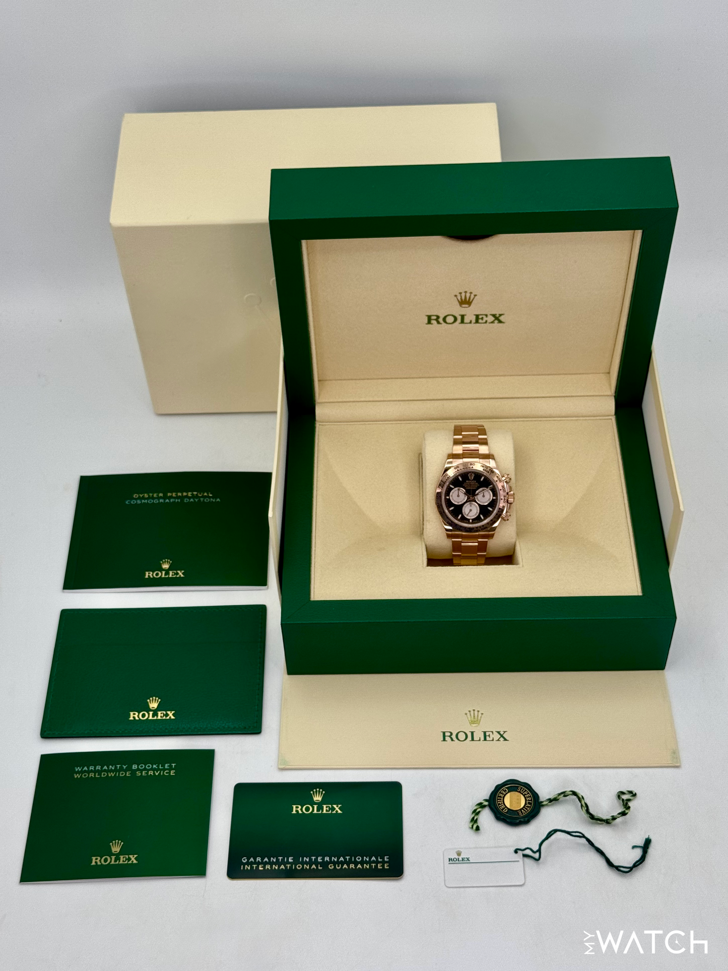 2025 Rolex Daytona 40mm 126505 Rose Gold Black Dial