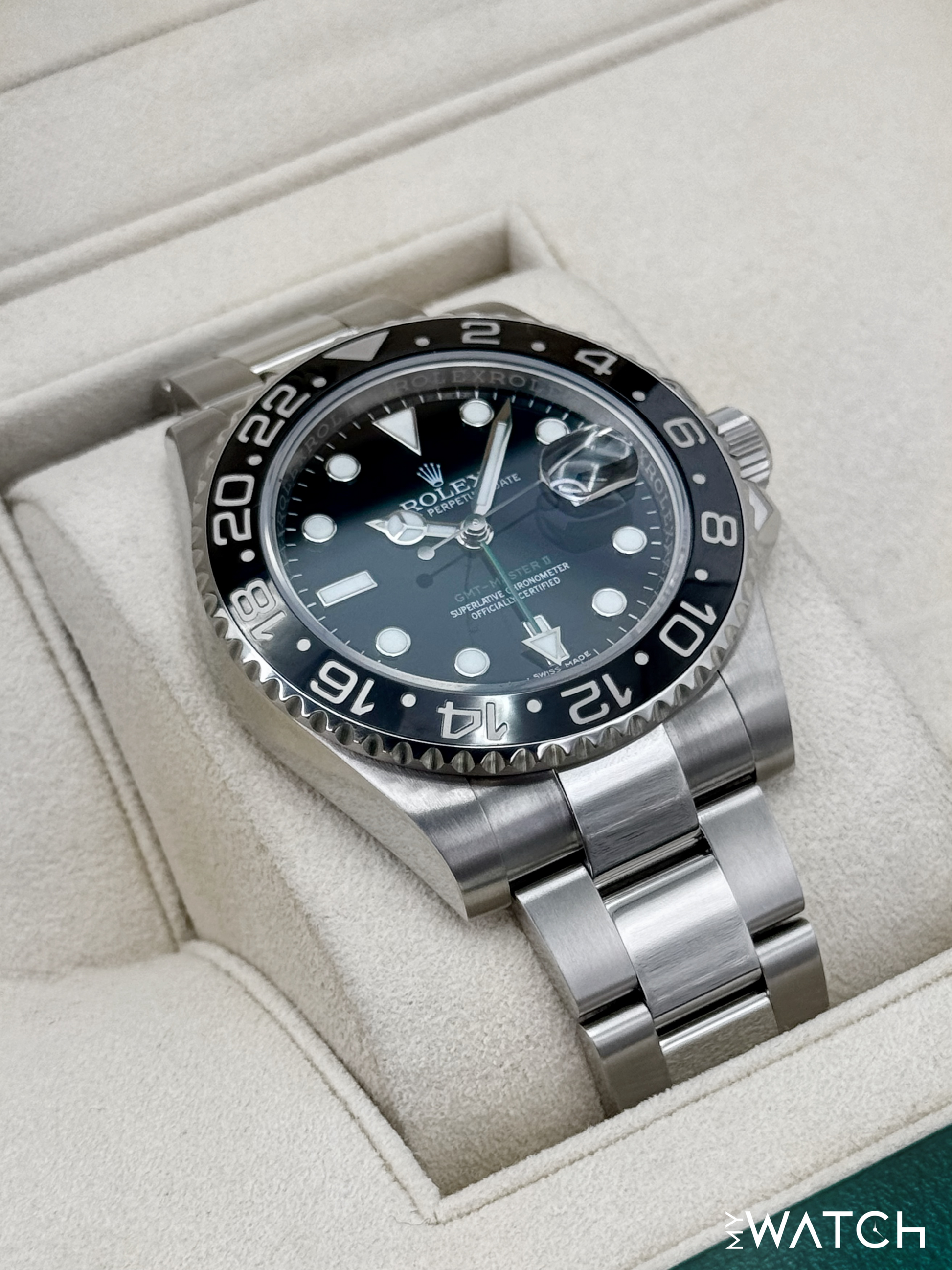 2018 Rolex GMT-Master II 40mm 116710LN Stainless Steel Black Dial - MyWatchLLC