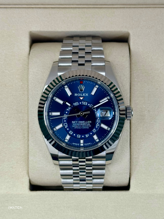 NEW 2025 Rolex Sky-Dweller 42mm 336934 Jubilee Blue Dial - MyWatchLLC