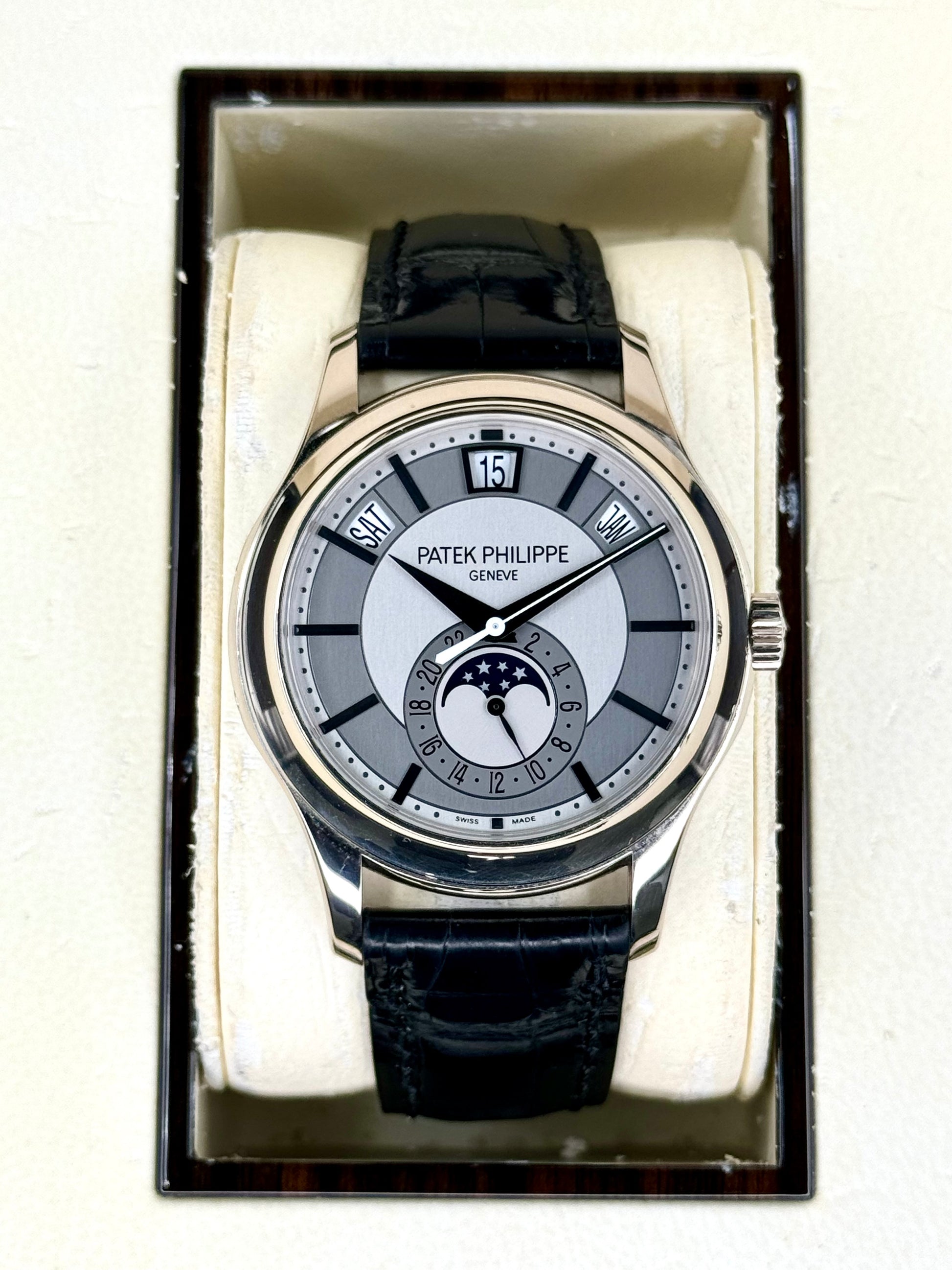 2012 Patek Philippe Annual Calander 40mm 5205G White Gold Grey Dial - MyWatchLLC