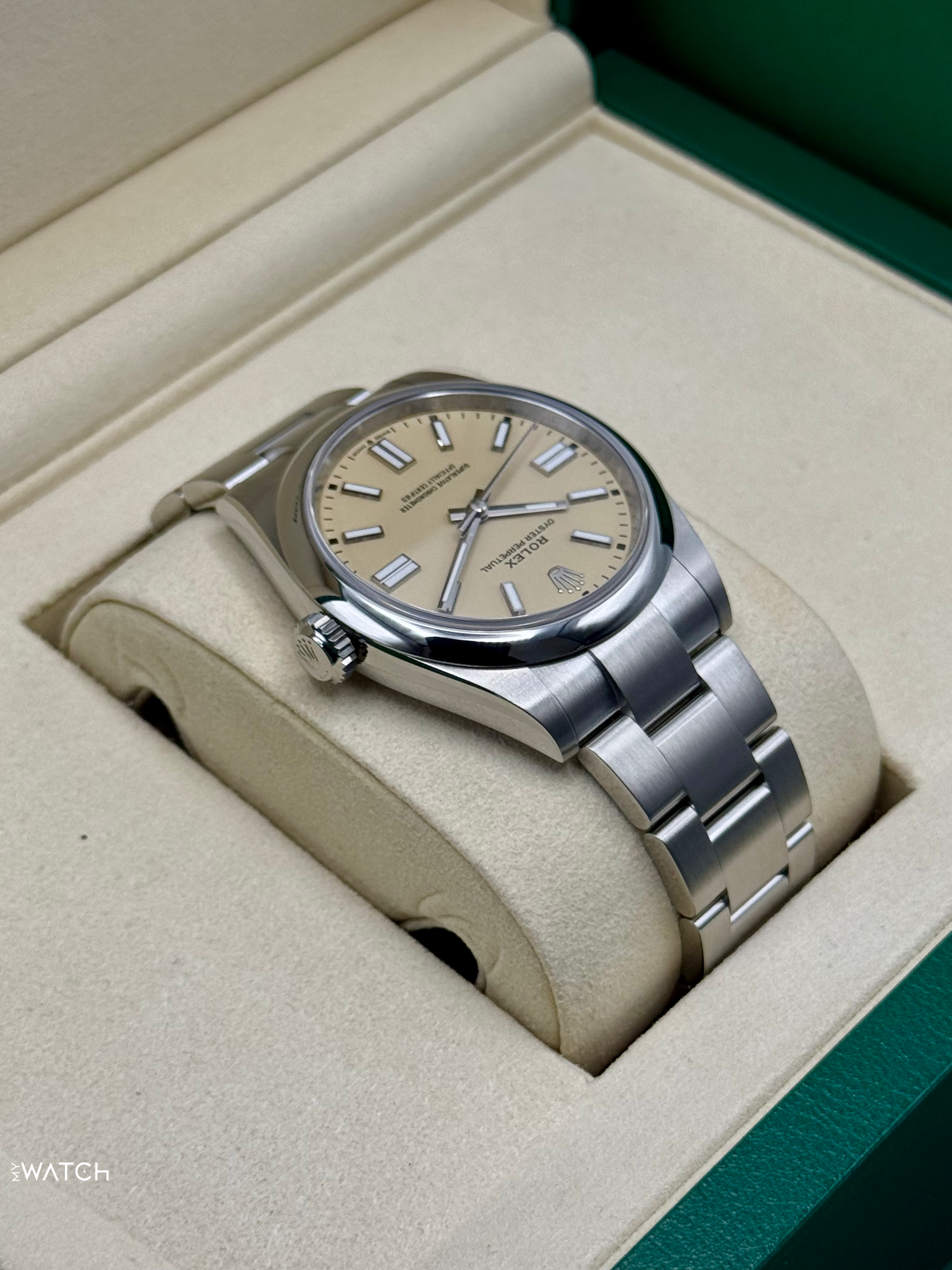 2025 Rolex Oyster Perpetual 41mm 134300 Beige Dial - MyWatchLLC