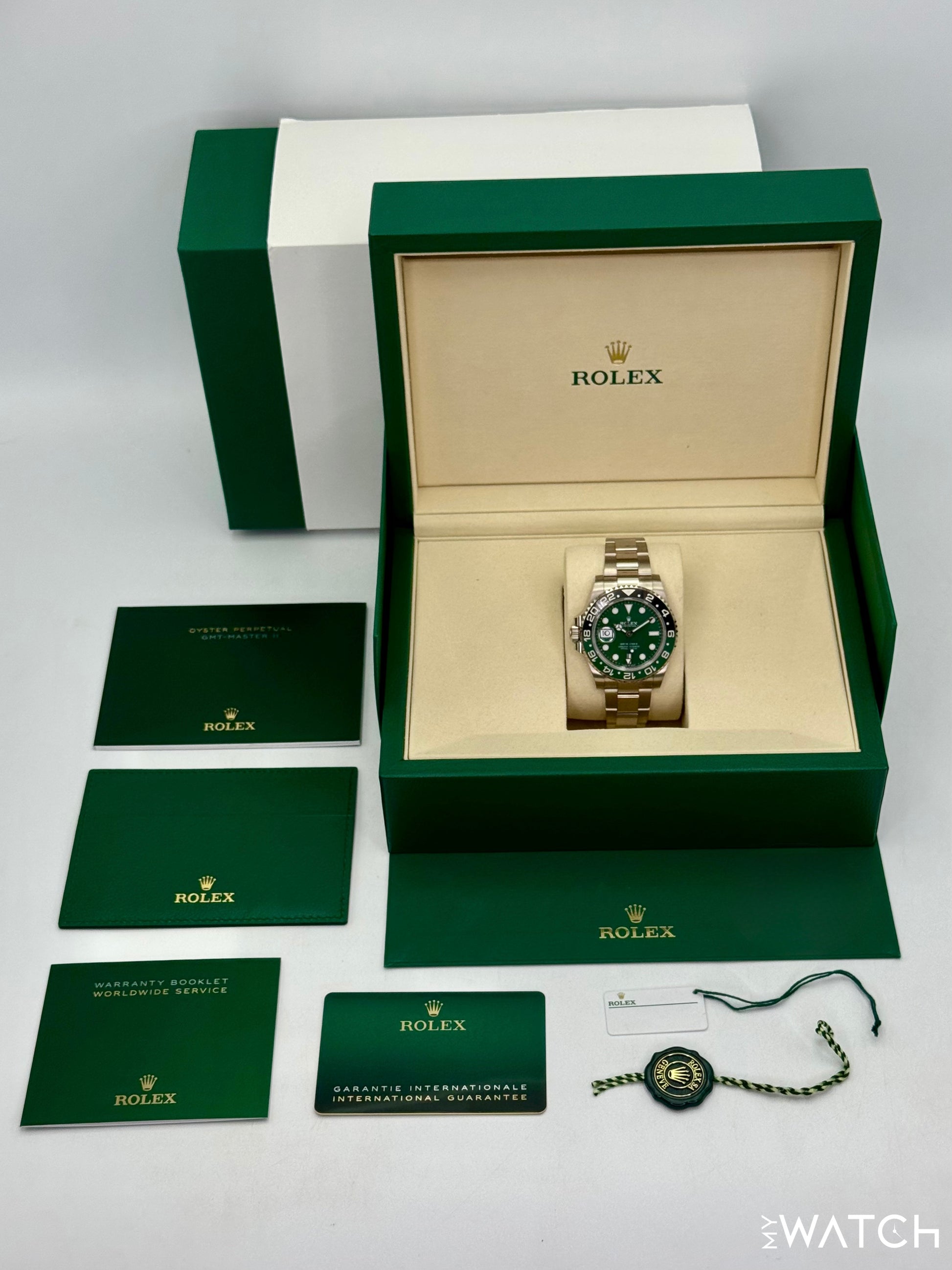 NEW 2025 Rolex GMT-Master II "Sprite" 40mm 126729VTNR White Gold Oyster - MyWatchLLC