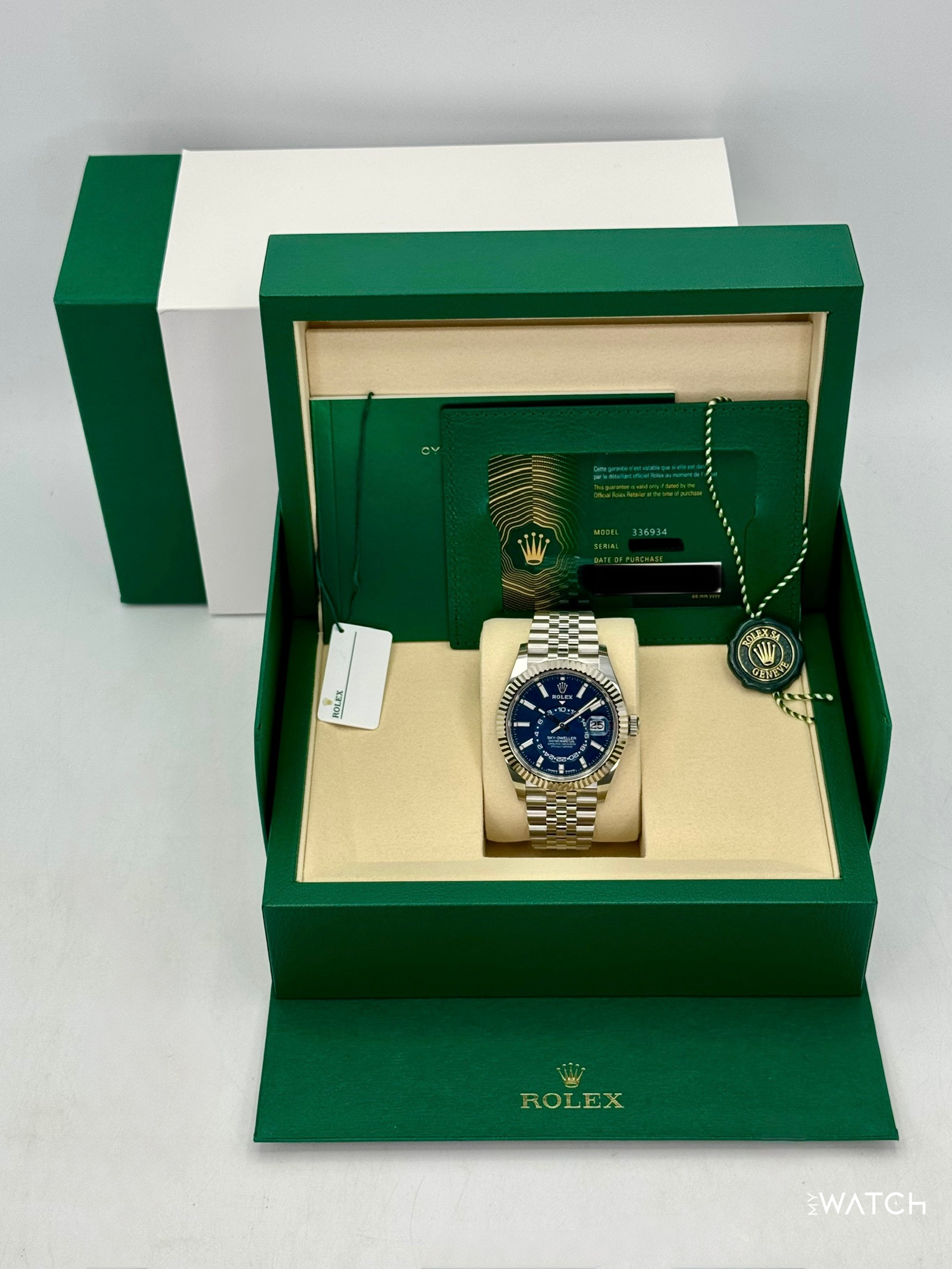 NEW 2026 Rolex Sky-Dweller 42mm 336934 Jubilee Blue Dial - MyWatchLLC