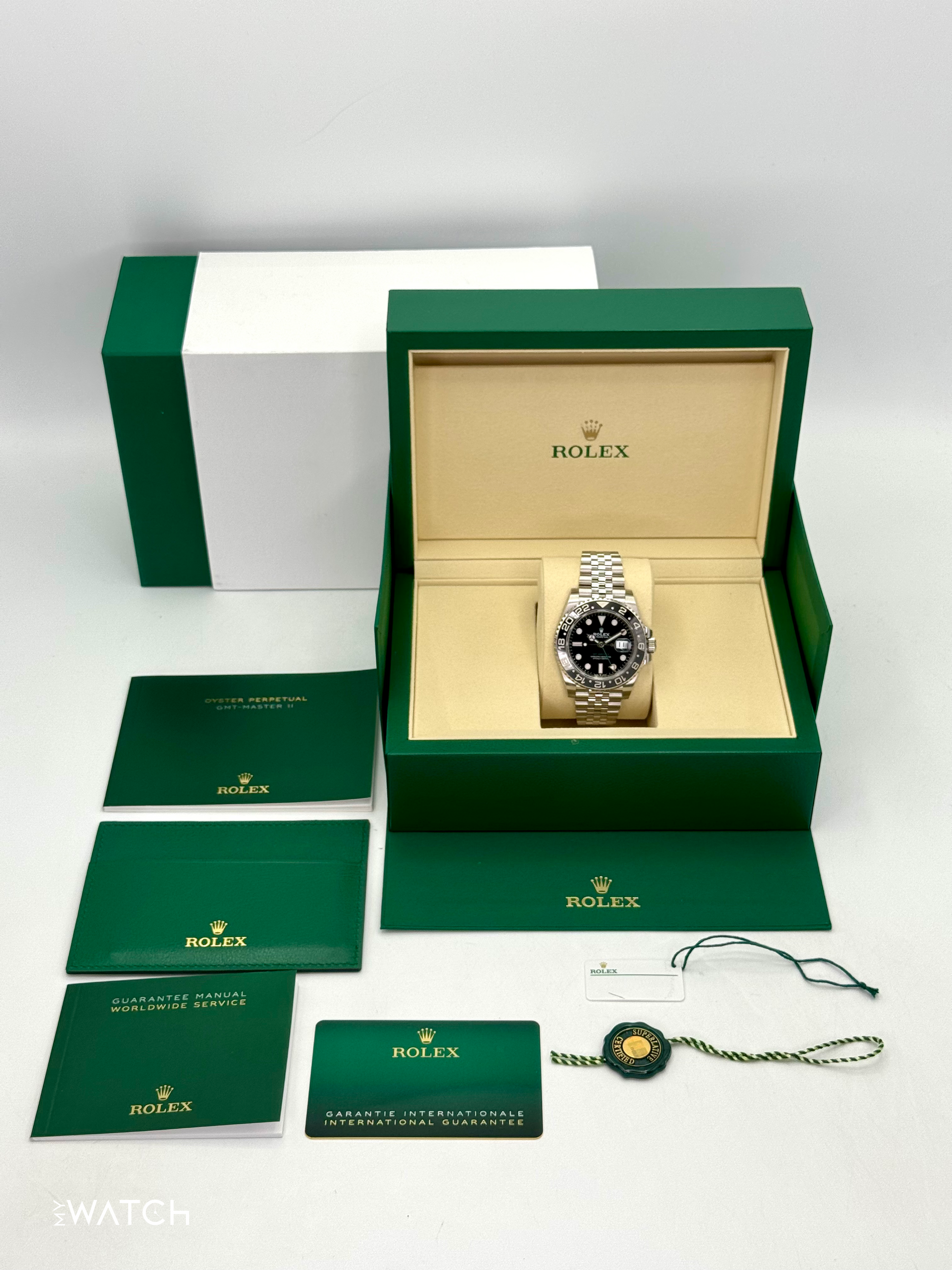 NEW 2025 Rolex GMT-Master II "Bruce Wayne" 40mm 126710GRNR Jubilee (STICKERED) - MyWatchLLC