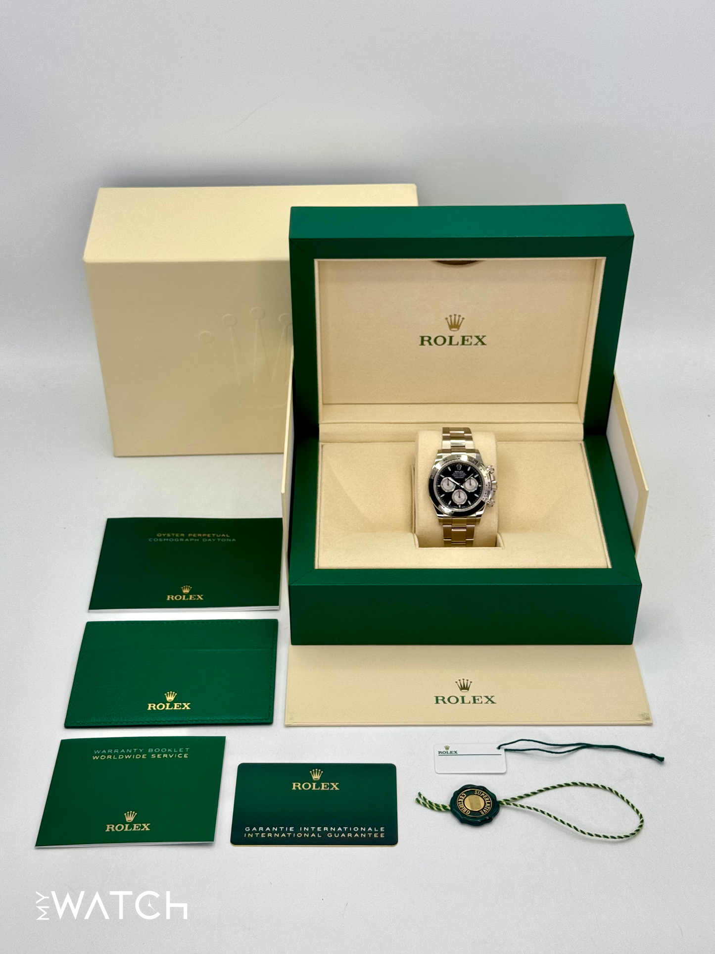 2023 Rolex Daytona 40mm 126509 White Gold Black Dial - MyWatchLLC