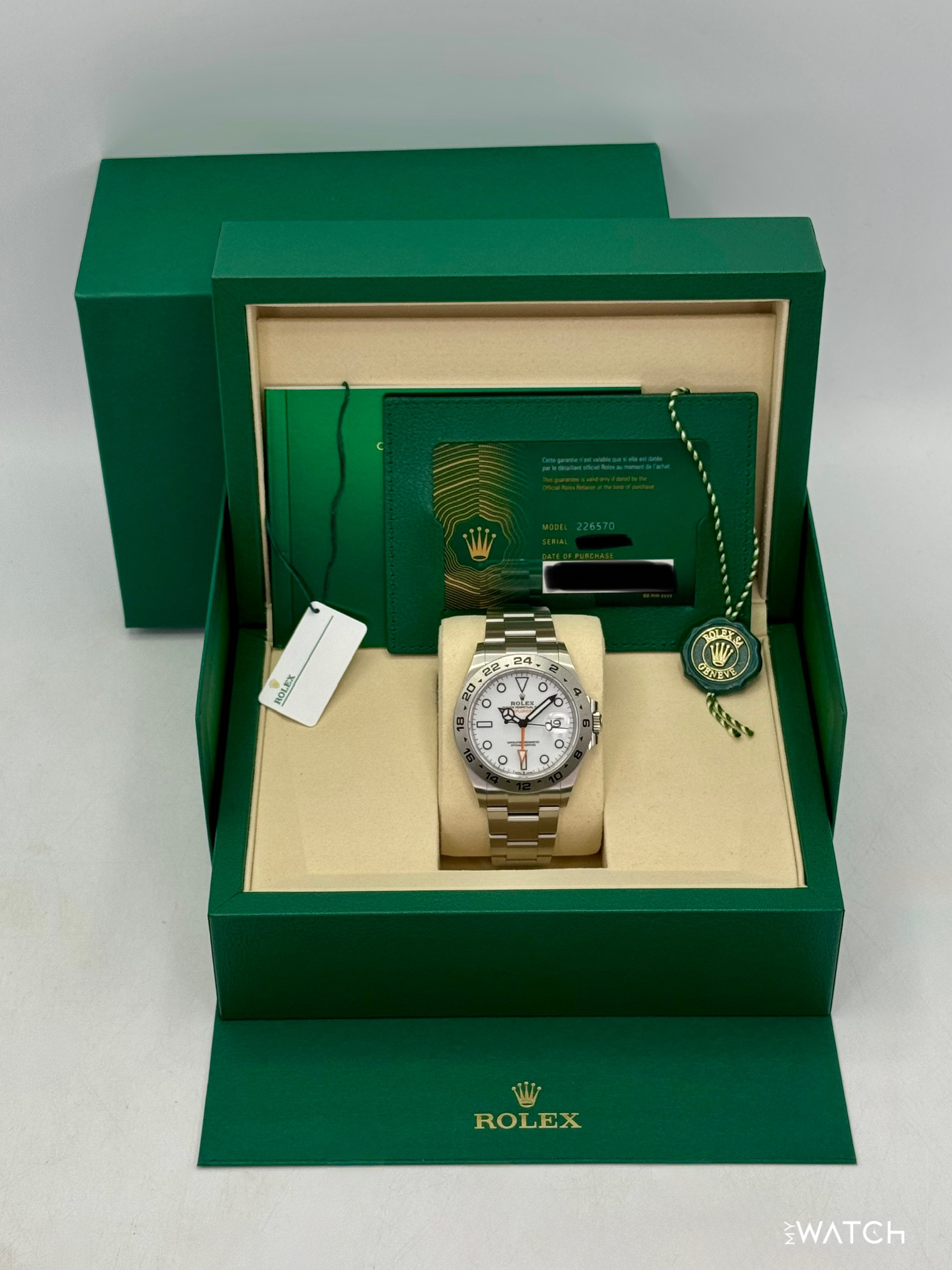 2025 Rolex Explorer II 42mm 226570 Polar White Dial - MyWatchLLC