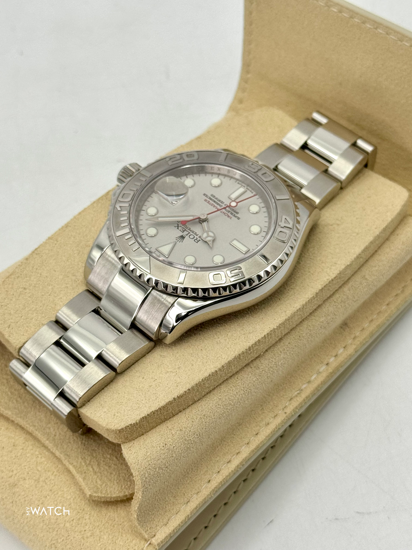 2025 CPO Rolex Yacht-Master 40mm 16622 Platinum Bezel and Dial