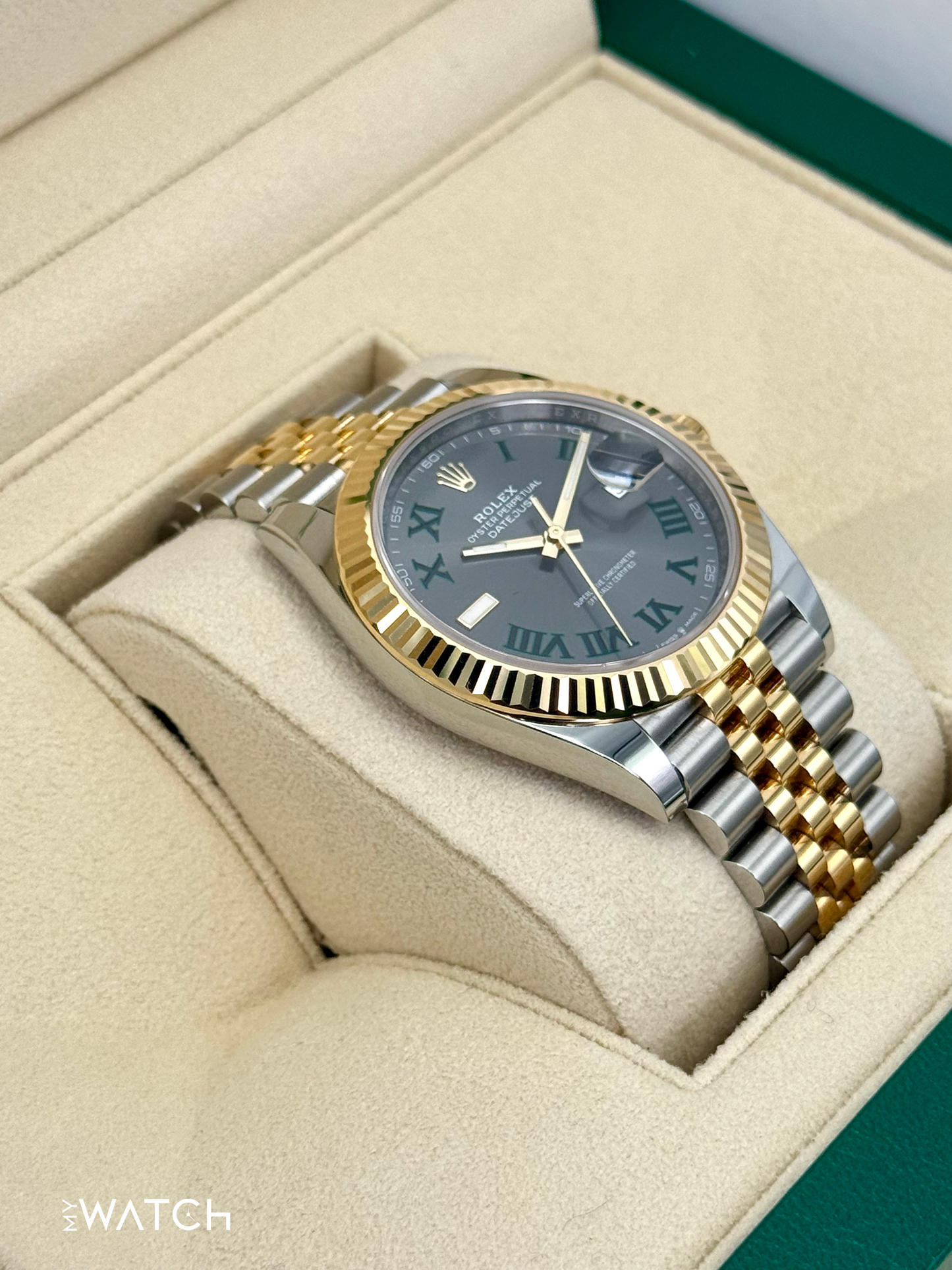 2024 Rolex Datejust 41mm 126333 Two-Tone Jubilee Wimbledon Dial