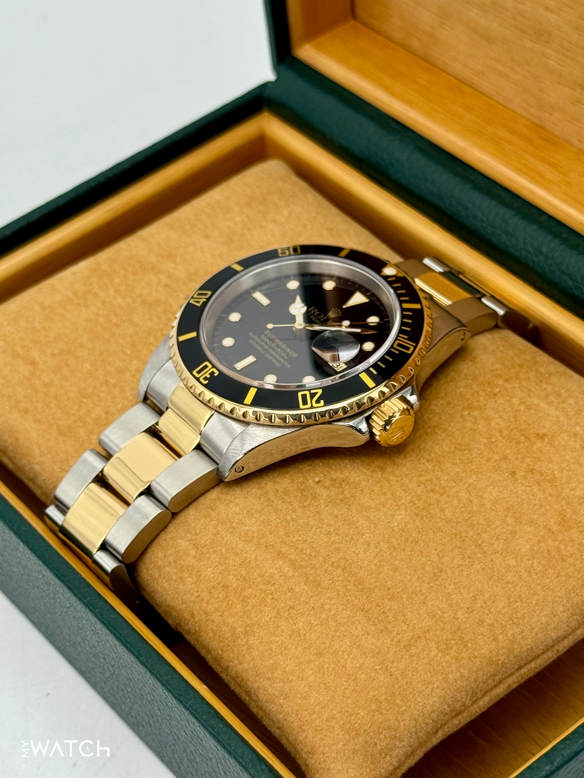 1991 Rolex Submariner 40mm 16613LN Two-Tone Black Dial - MyWatchLLC