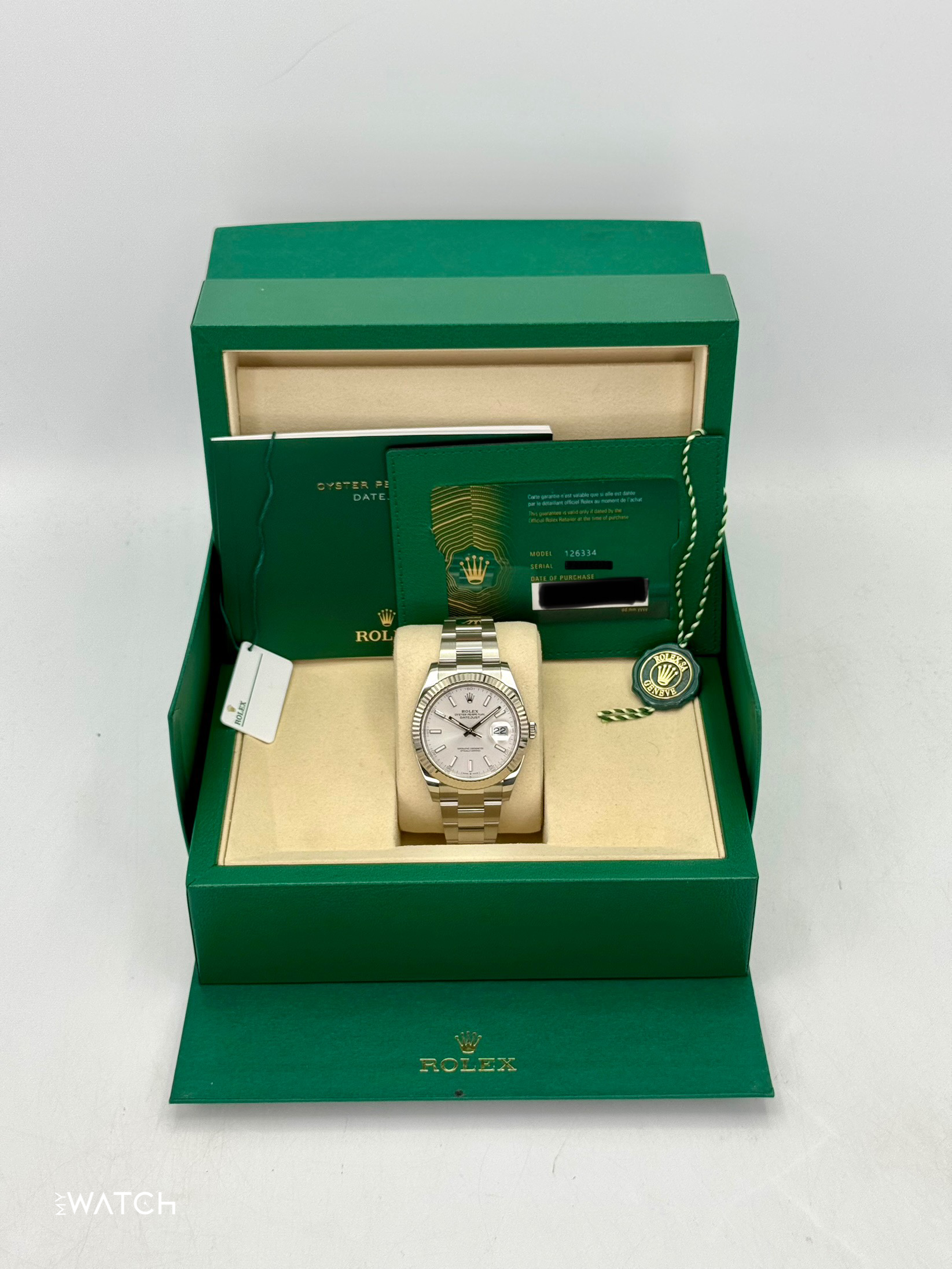 2025 Rolex Datejust 41mm 126334 Stainless Steel Oyster Silver Dial - MyWatchLLC