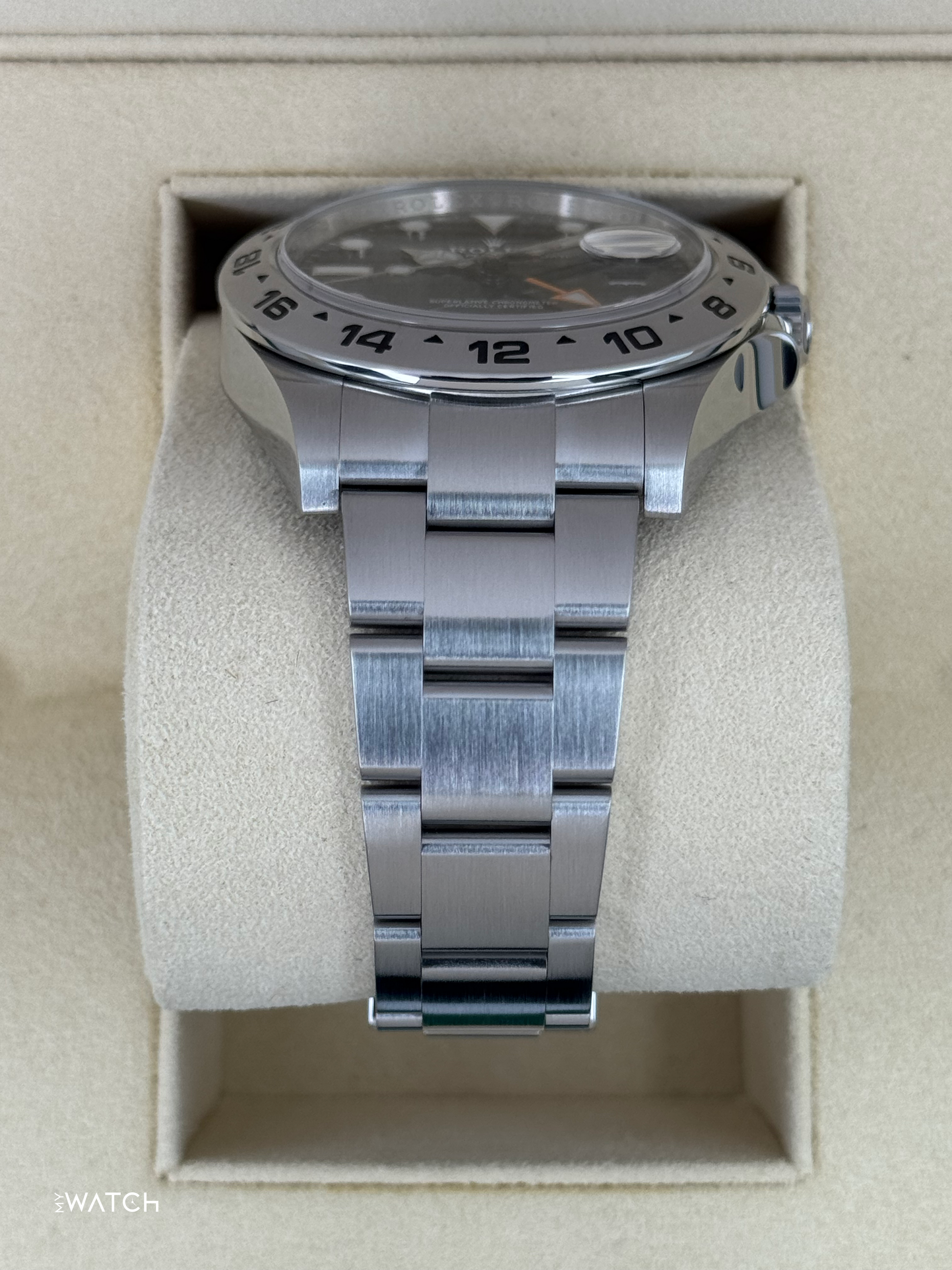 2019 Rolex Explorer II 42mm 216570 Stainless Steel Black Dial - MyWatchLLC