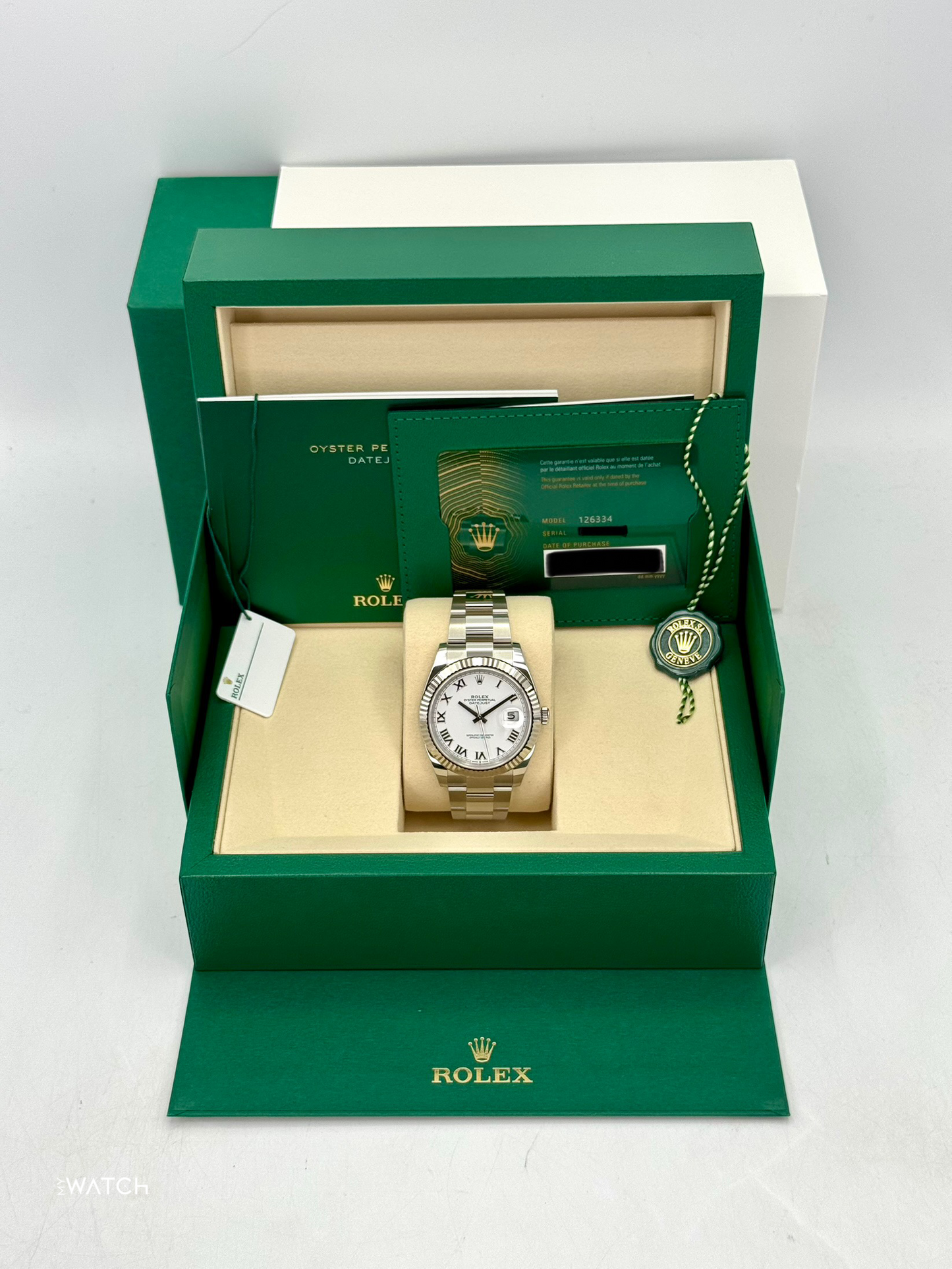 NEW 2025 Rolex Datejust 41mm 126334 Stainless Steel Oyster White Dial