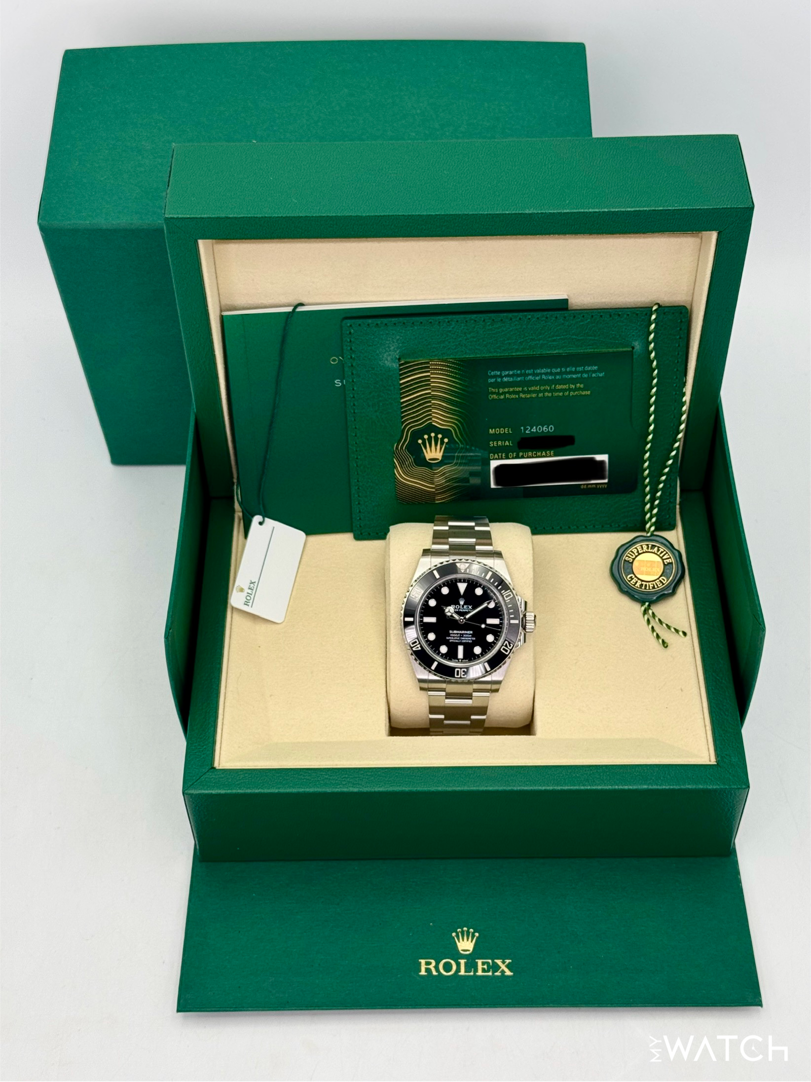 NEW 2026 Rolex Submariner 41mm 124060 Stainless Steel Black Dial - MyWatchLLC