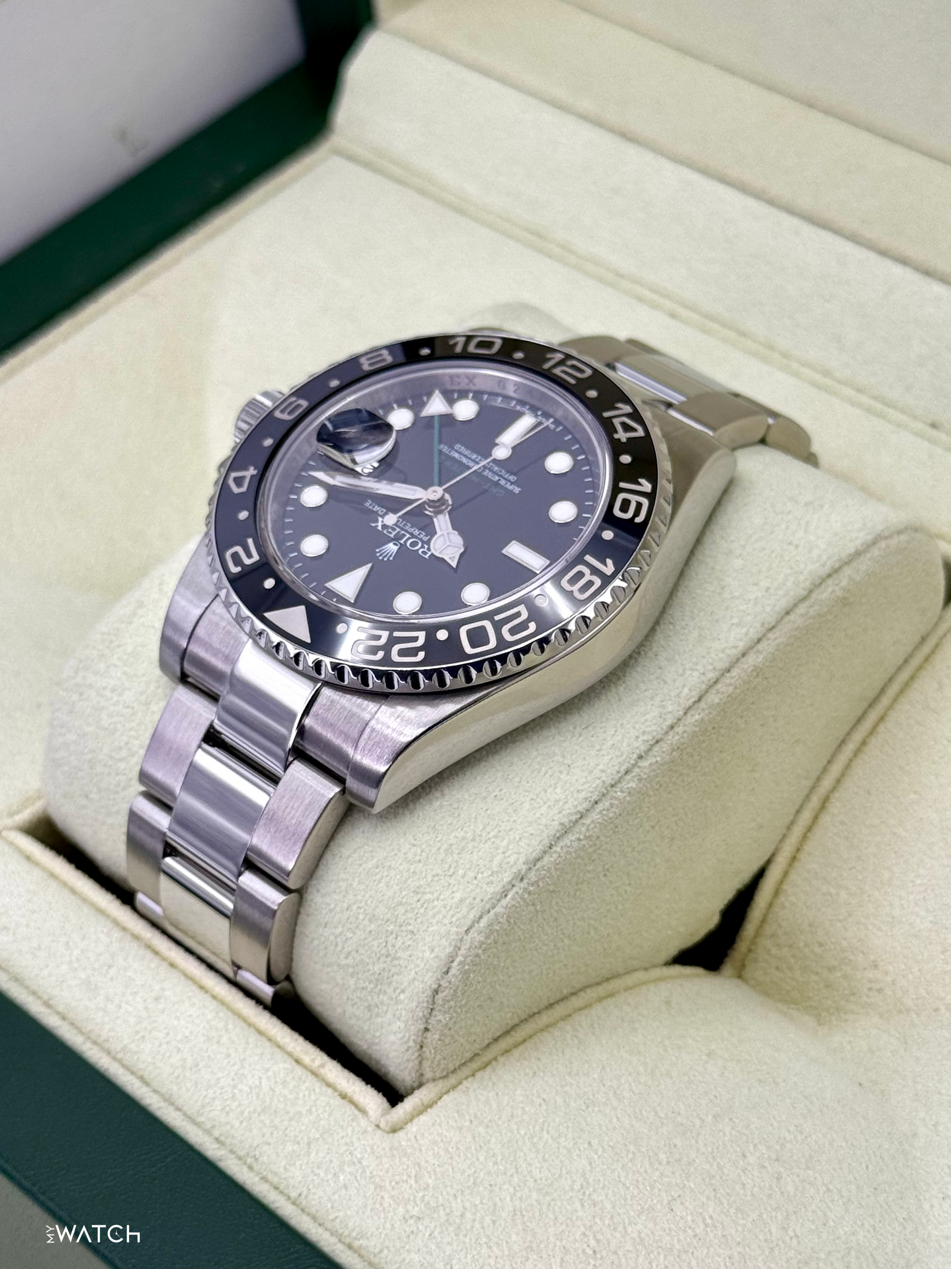 2011 Rolex GMT-Master II 40mm 116710LN Stainless Steel Black Dial - MyWatchLLC