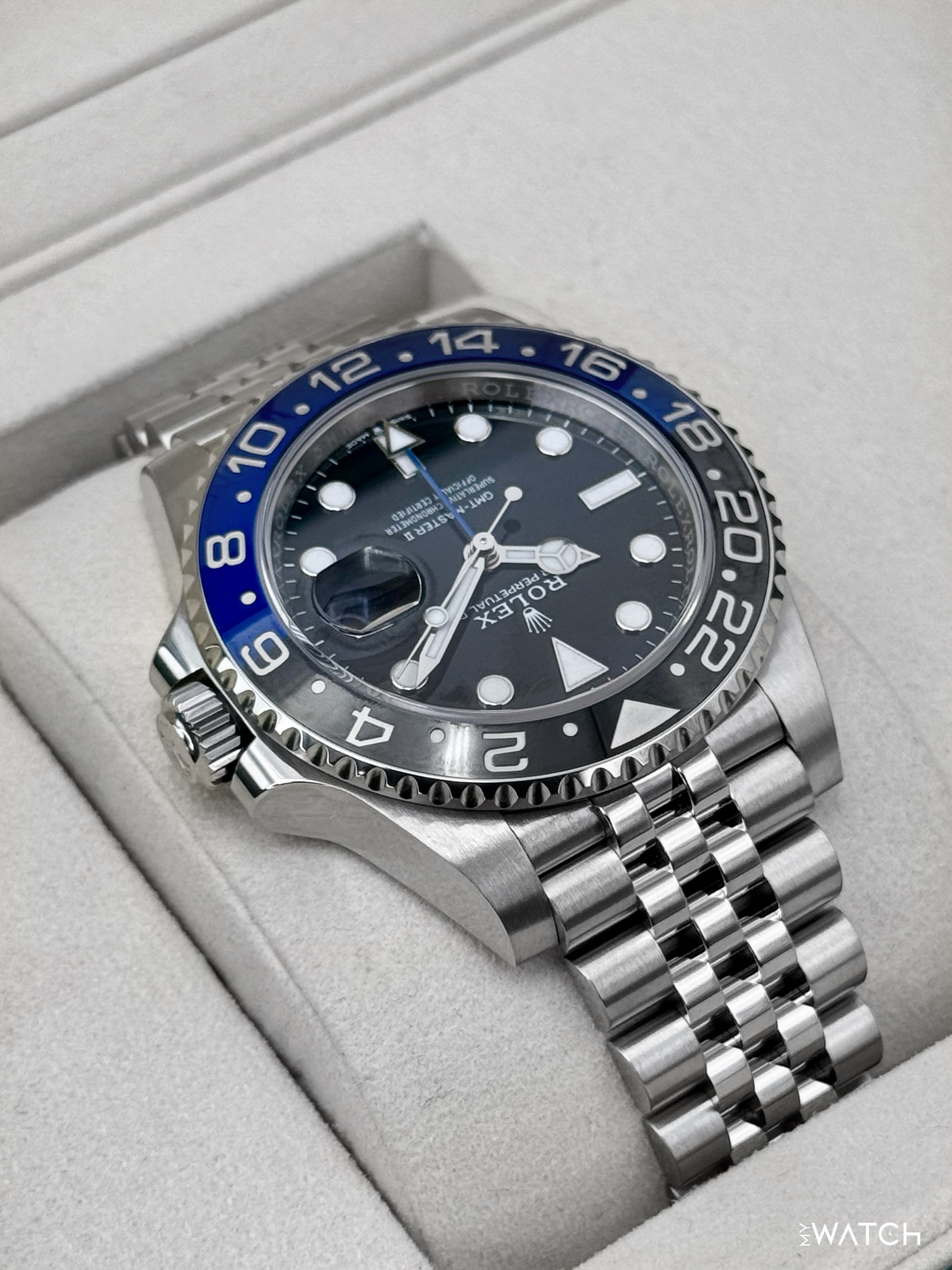 2025 Rolex GMT-Master II "Batgirl" 40mm 126710BLNR Jubilee - MyWatchLLC
