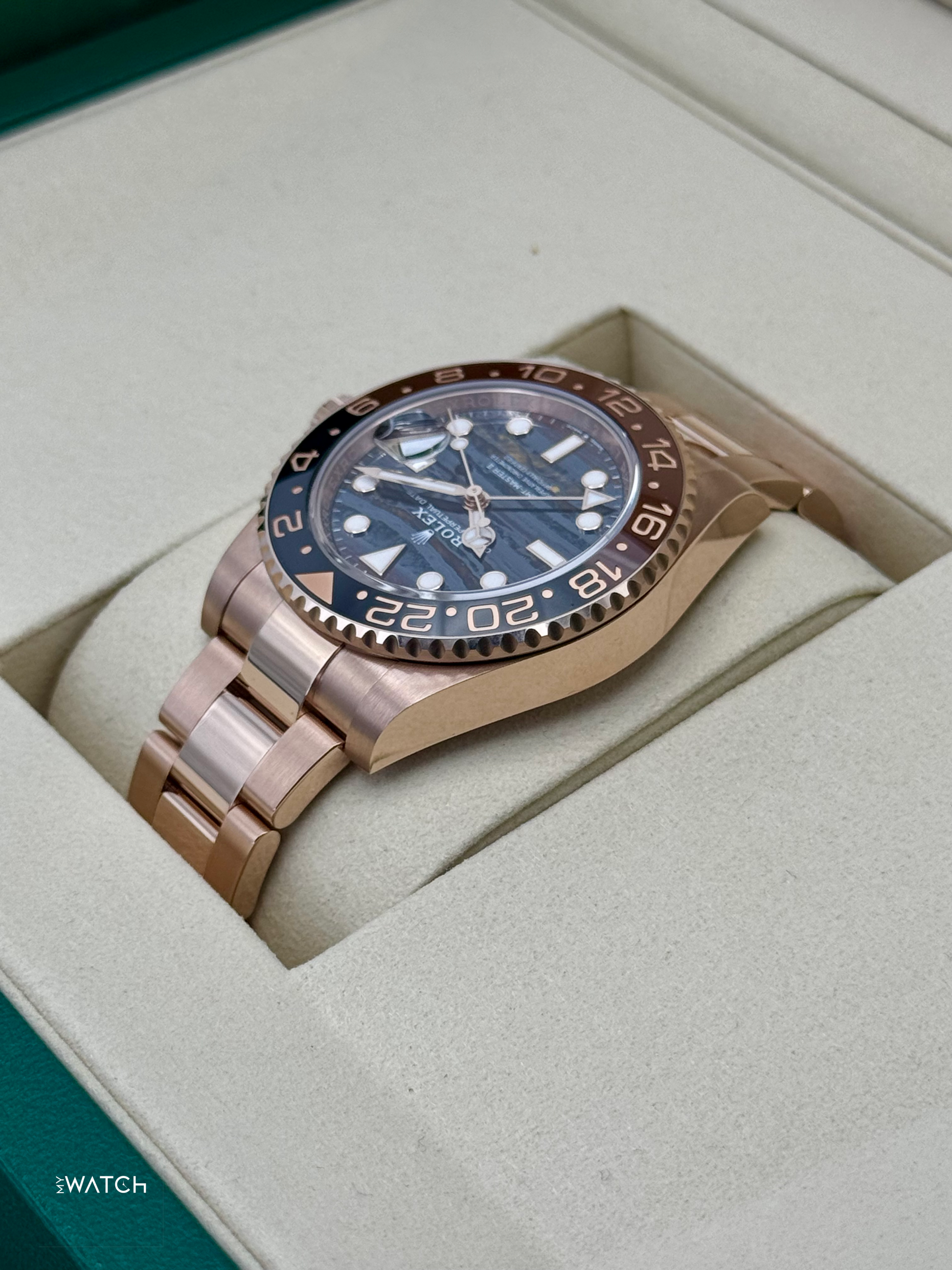 NEW 2025 Rolex GMT-Master II "Rootbeer" 40mm 126715CHNR Tiger Iron Dial - MyWatchLLC