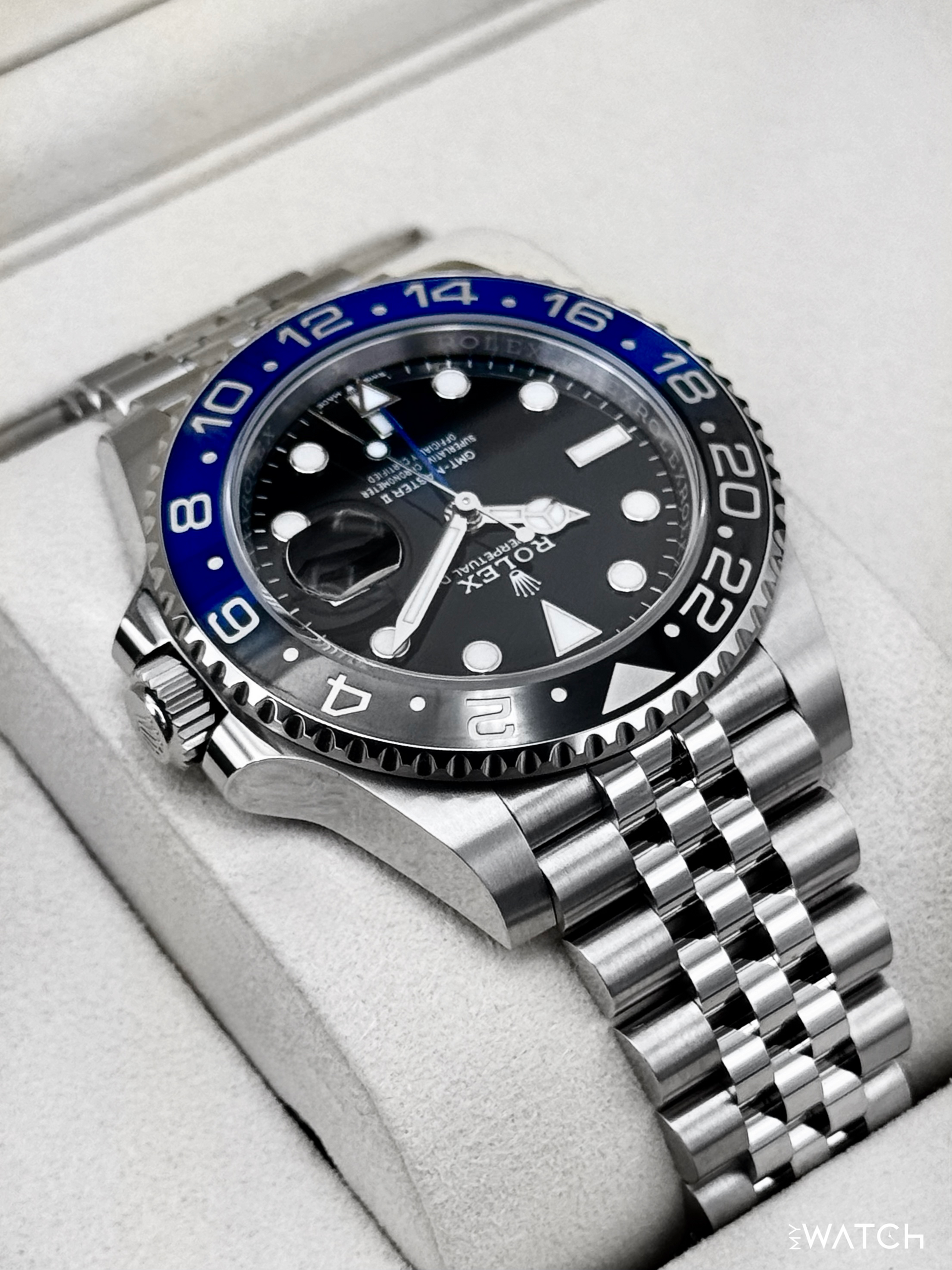 NEW 2026 Rolex GMT-Master II "Batgirl" 40mm 126710BLNR Jubilee - MyWatchLLC