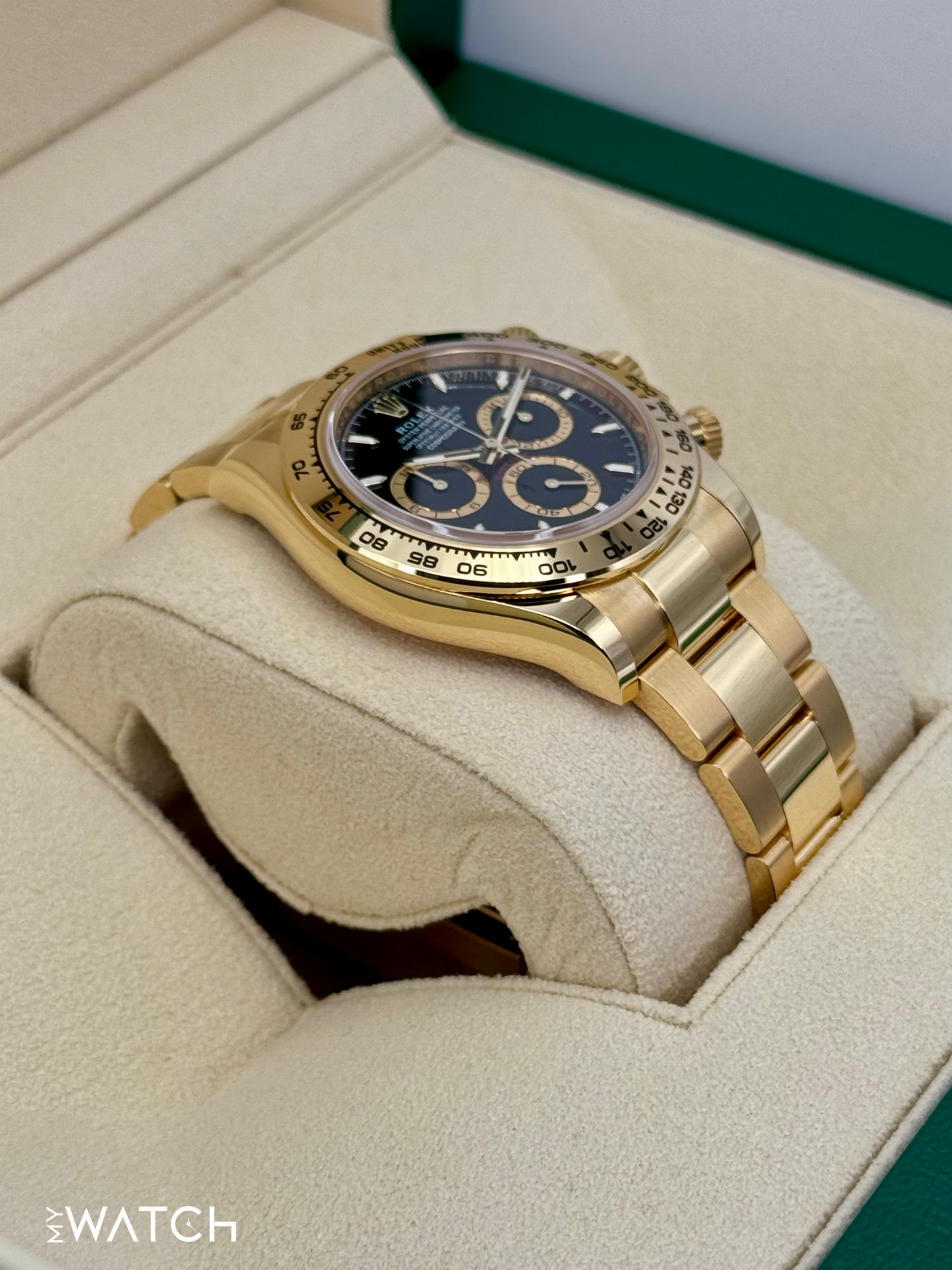 NEW 2025 Rolex Daytona 40mm 126508 18K Yellow Gold Black Dial - MyWatchLLC