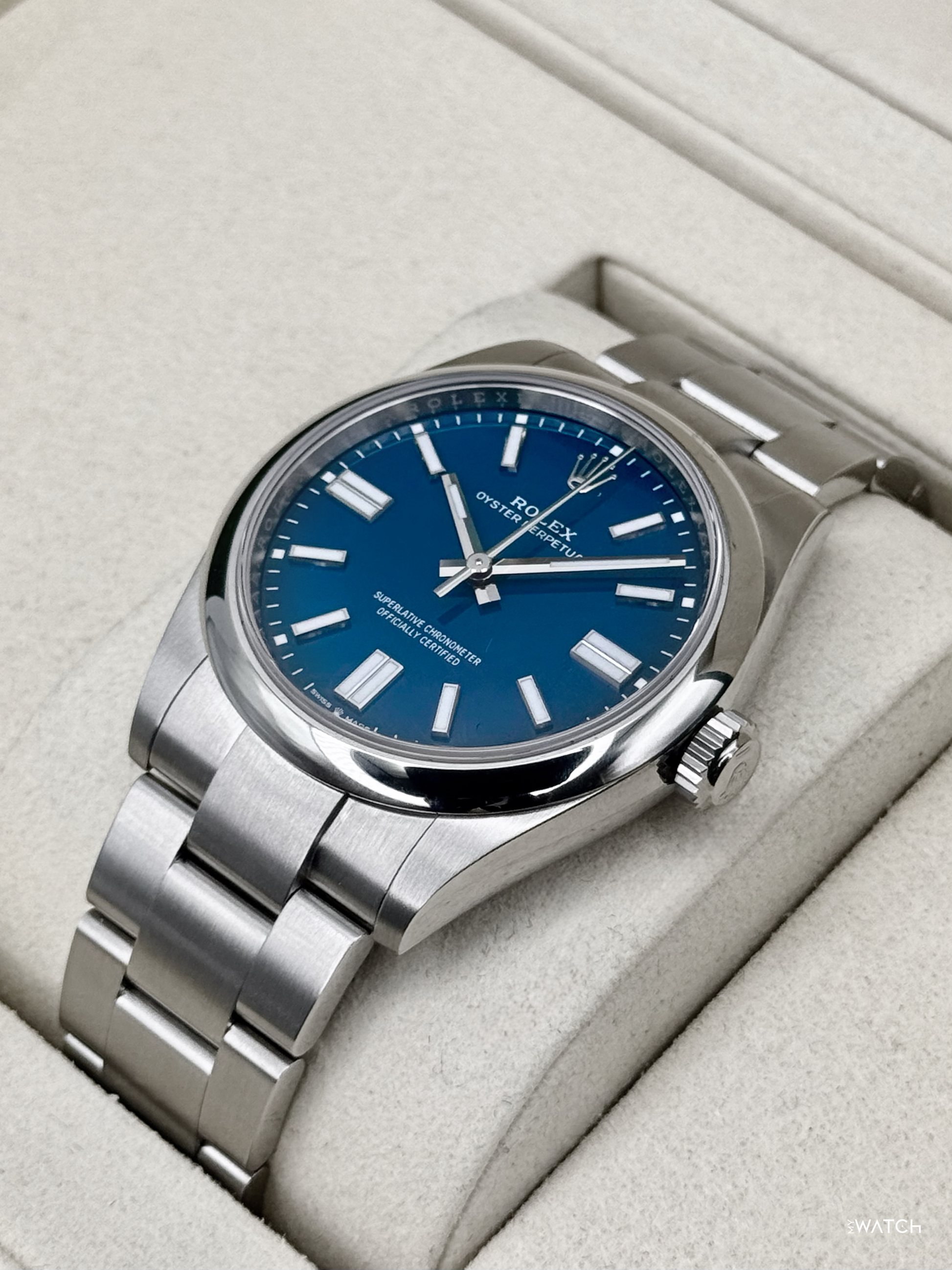 2026 Rolex Oyster Perpetual 41mm 134300 Med Blue Dial - MyWatchLLC