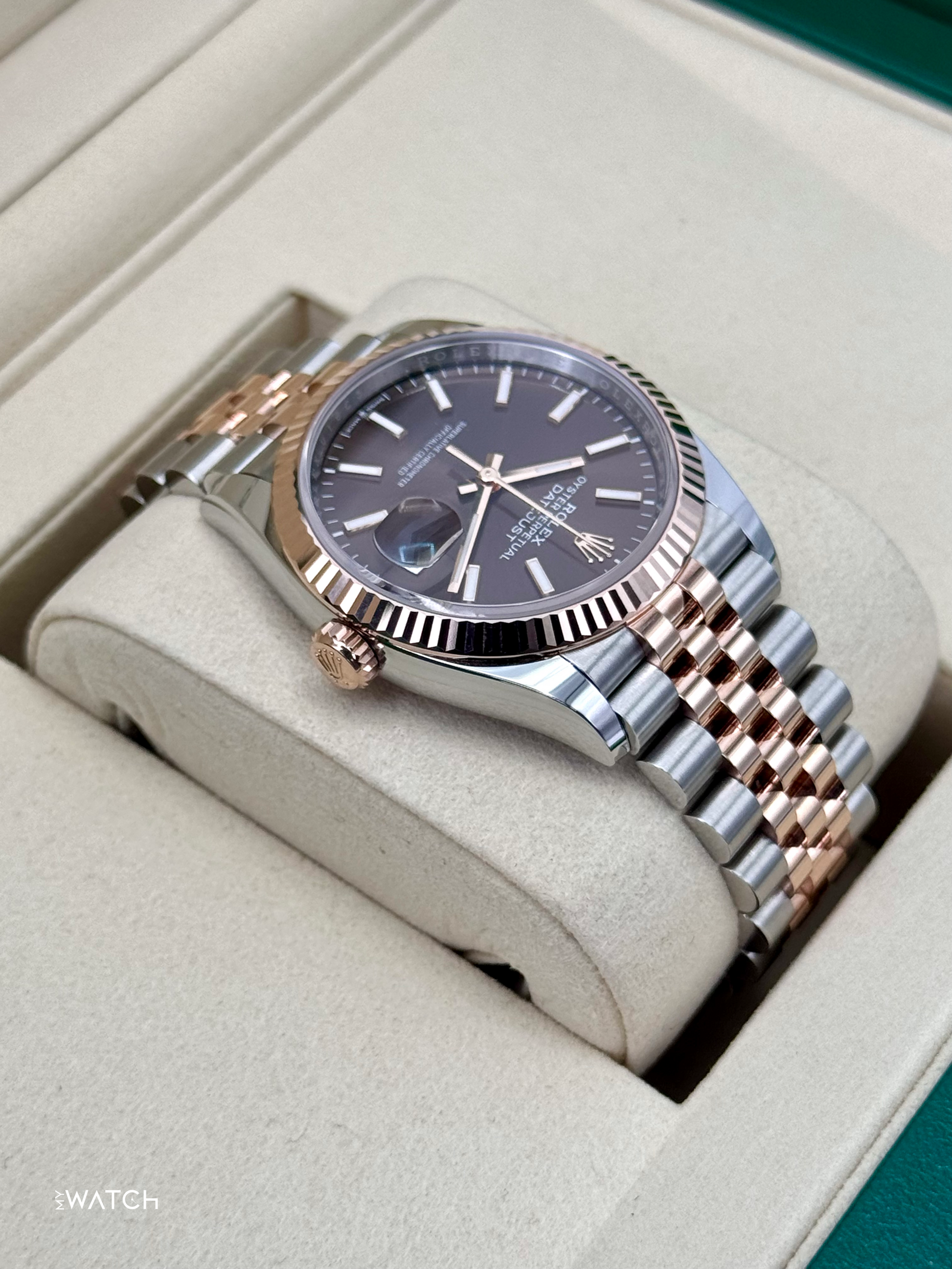 NEW 2025 Rolex Datejust 36mm 126231 Two-Tone Jubilee Chocolate Dial - MyWatchLLC