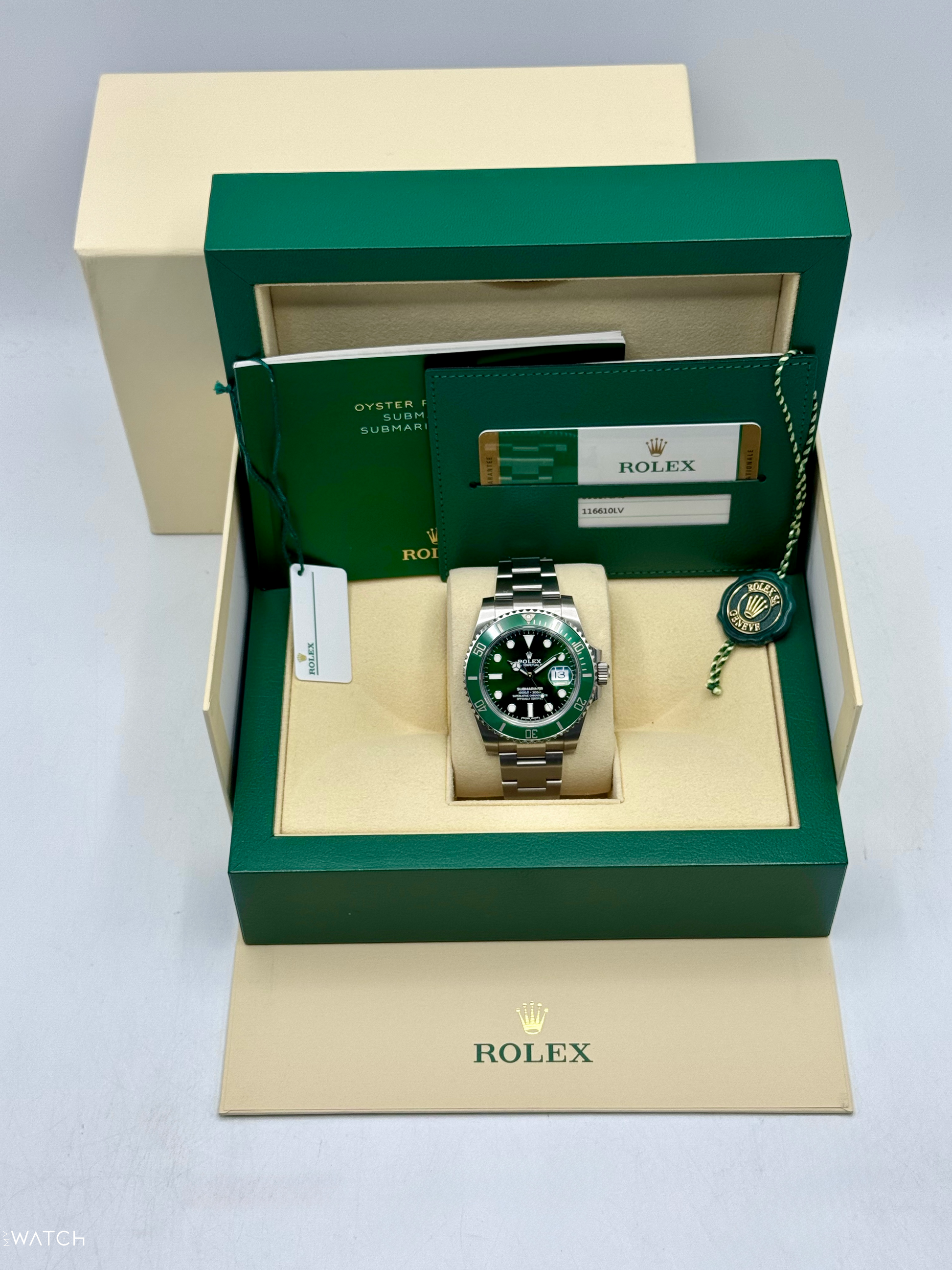 2019 Rolex Submariner “Hulk” 40mm 116610LV Green Dial - MyWatchLLC