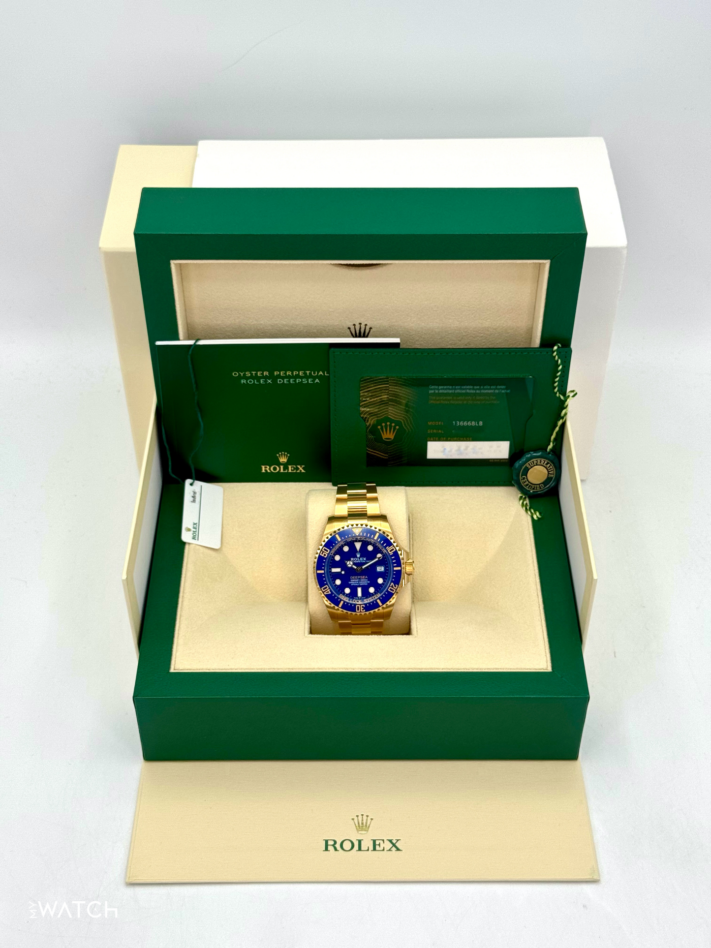 NEW 2025 Rolex Deepsea 44mm 136668LB Yellow Gold Blue Dial (STICKERED)