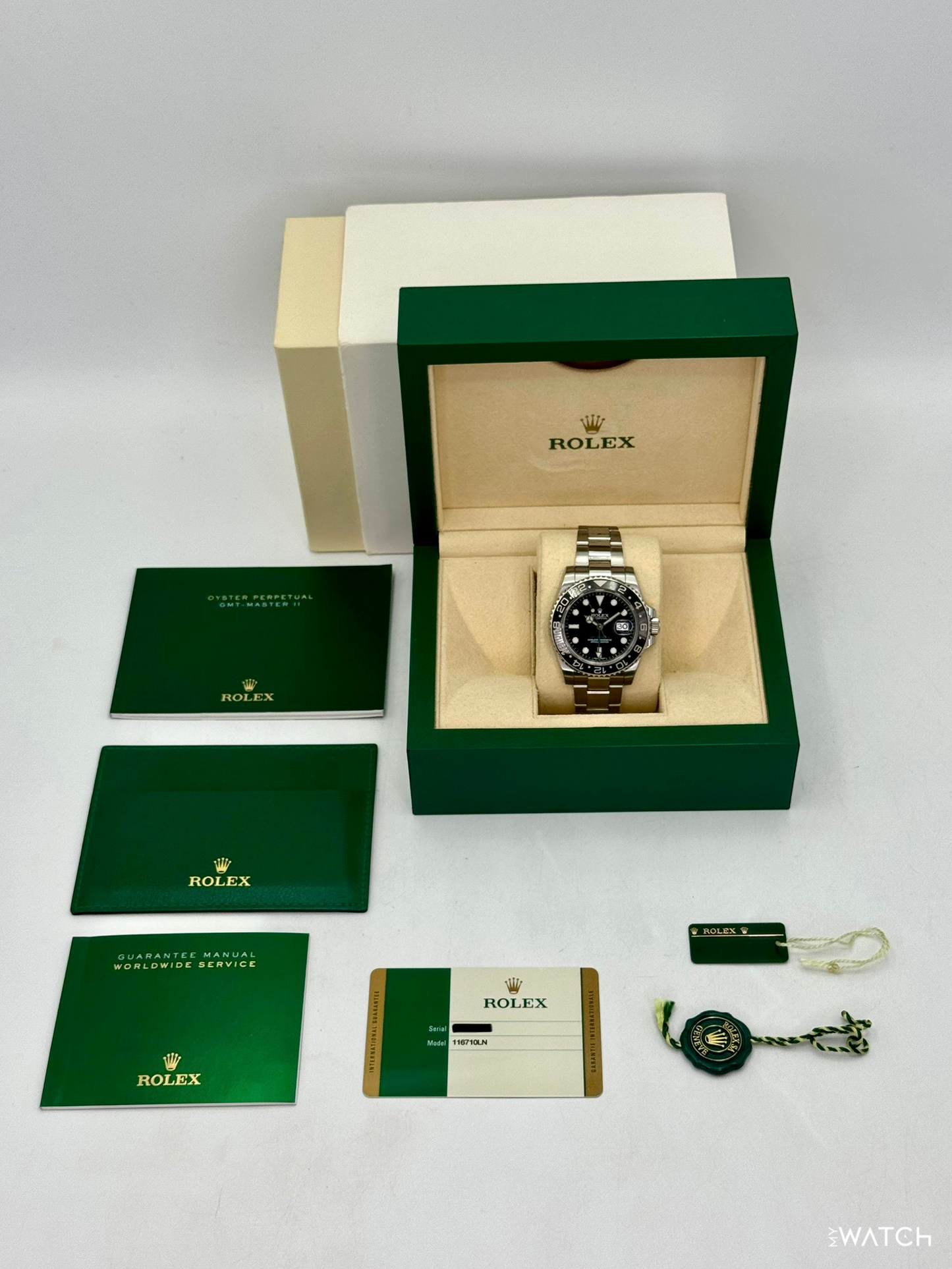 2016 Rolex GMT-Master II 40mm 116710LN Stainless Steel Black Dial