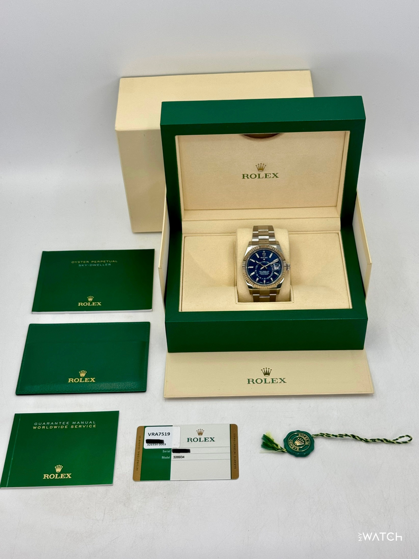2017 Rolex Sky-Dweller 42mm 326934 Stainless Steel Oyster Blue Dial - MyWatchLLC