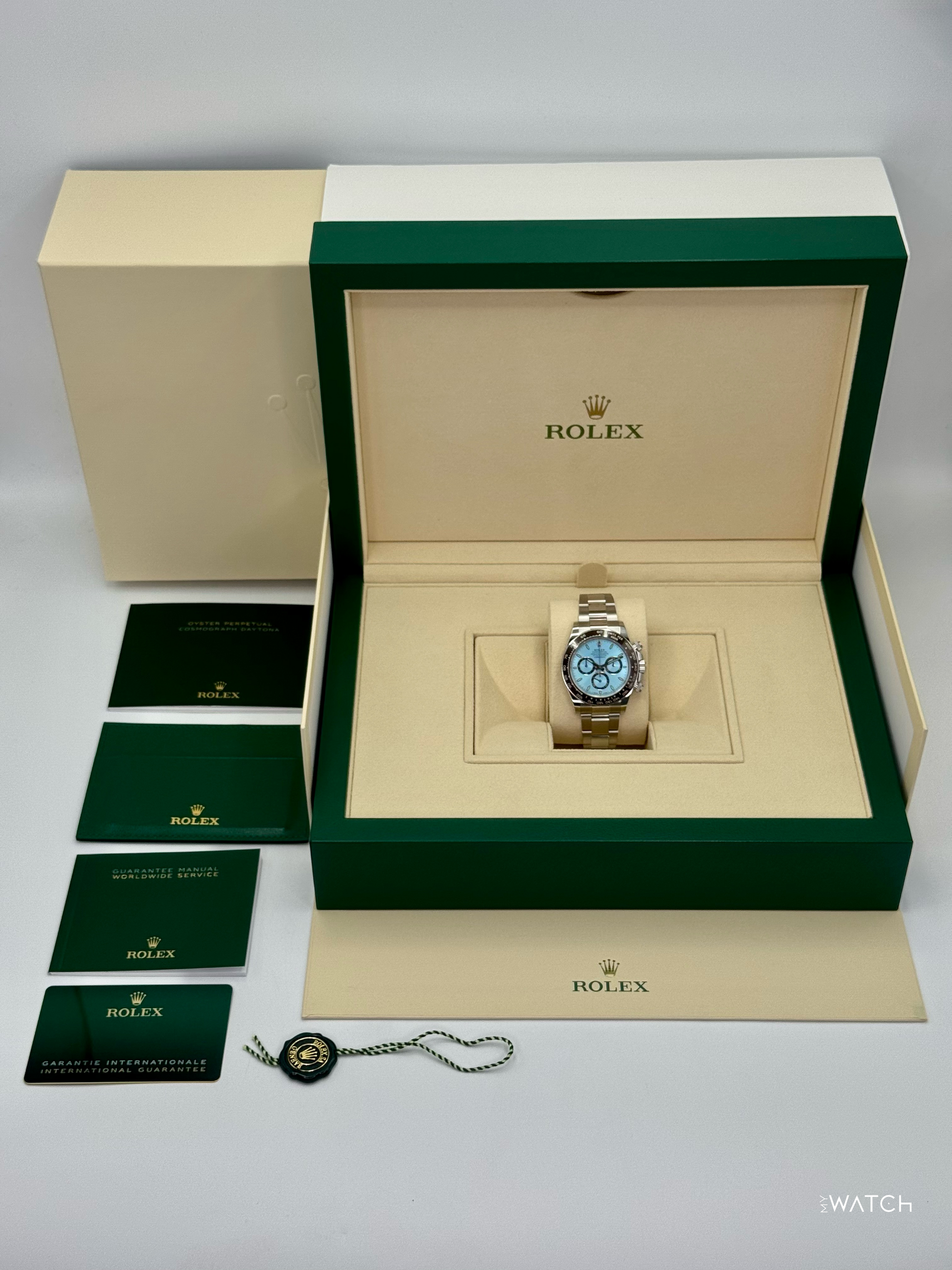 NEW 2025 Rolex Daytona 40mm 126506 Platinum Ice Blue Dial - MyWatchLLC