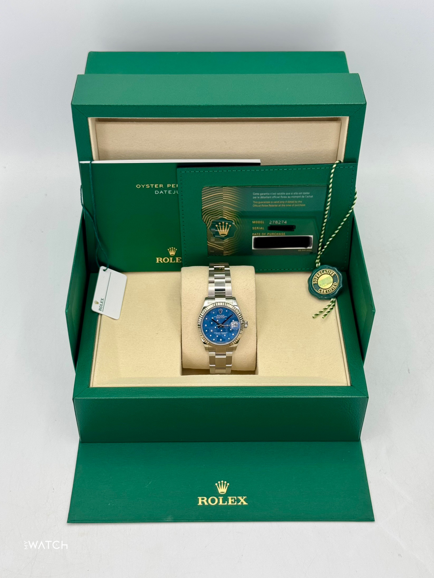 2025 Rolex Lady Datejust 31mm 278274 Stainless Steel Oyster Floral Dial