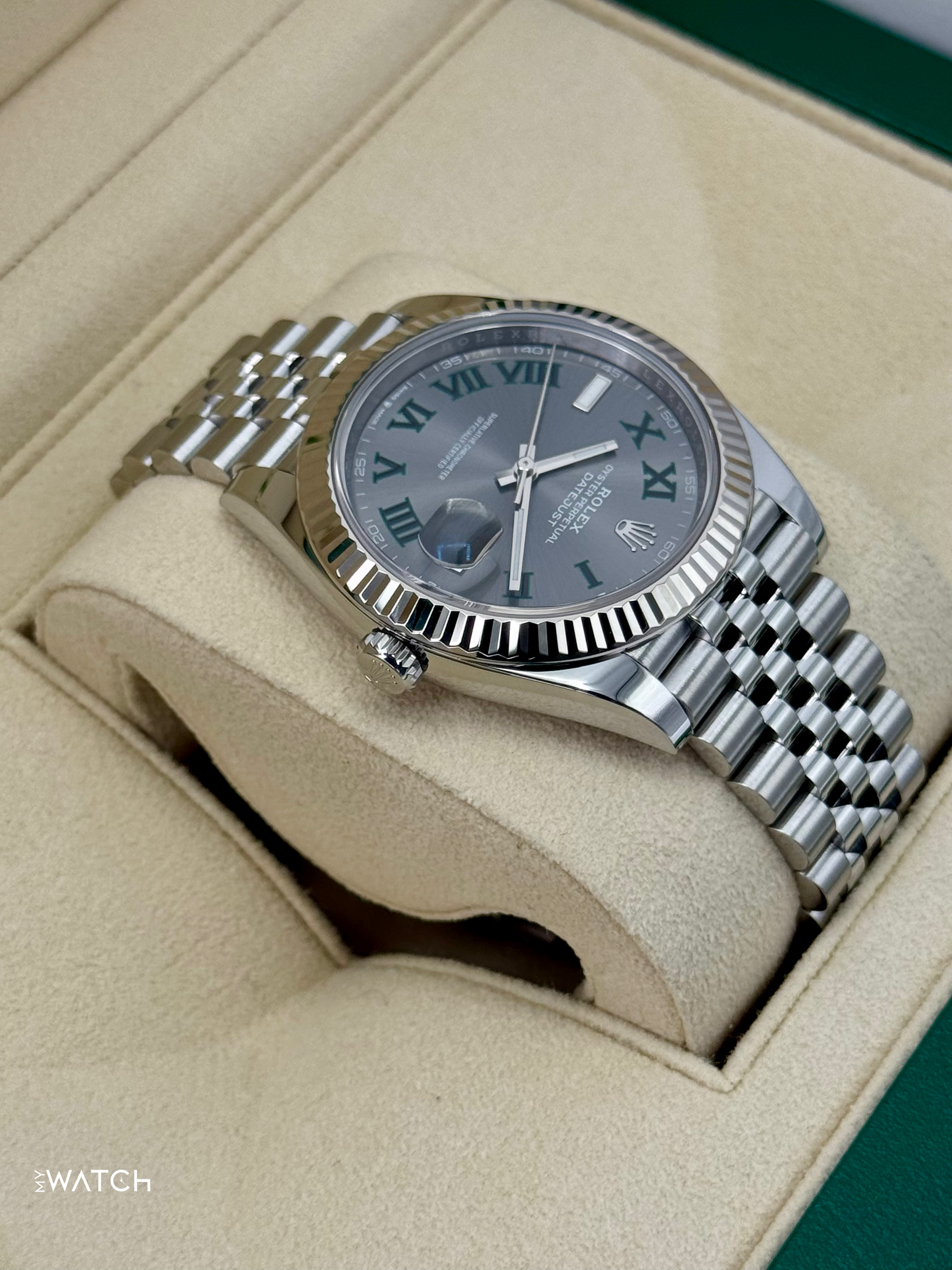 2023 Rolex Datejust 41mm 126334 Jubilee Wimbledon Dial - MyWatchLLC