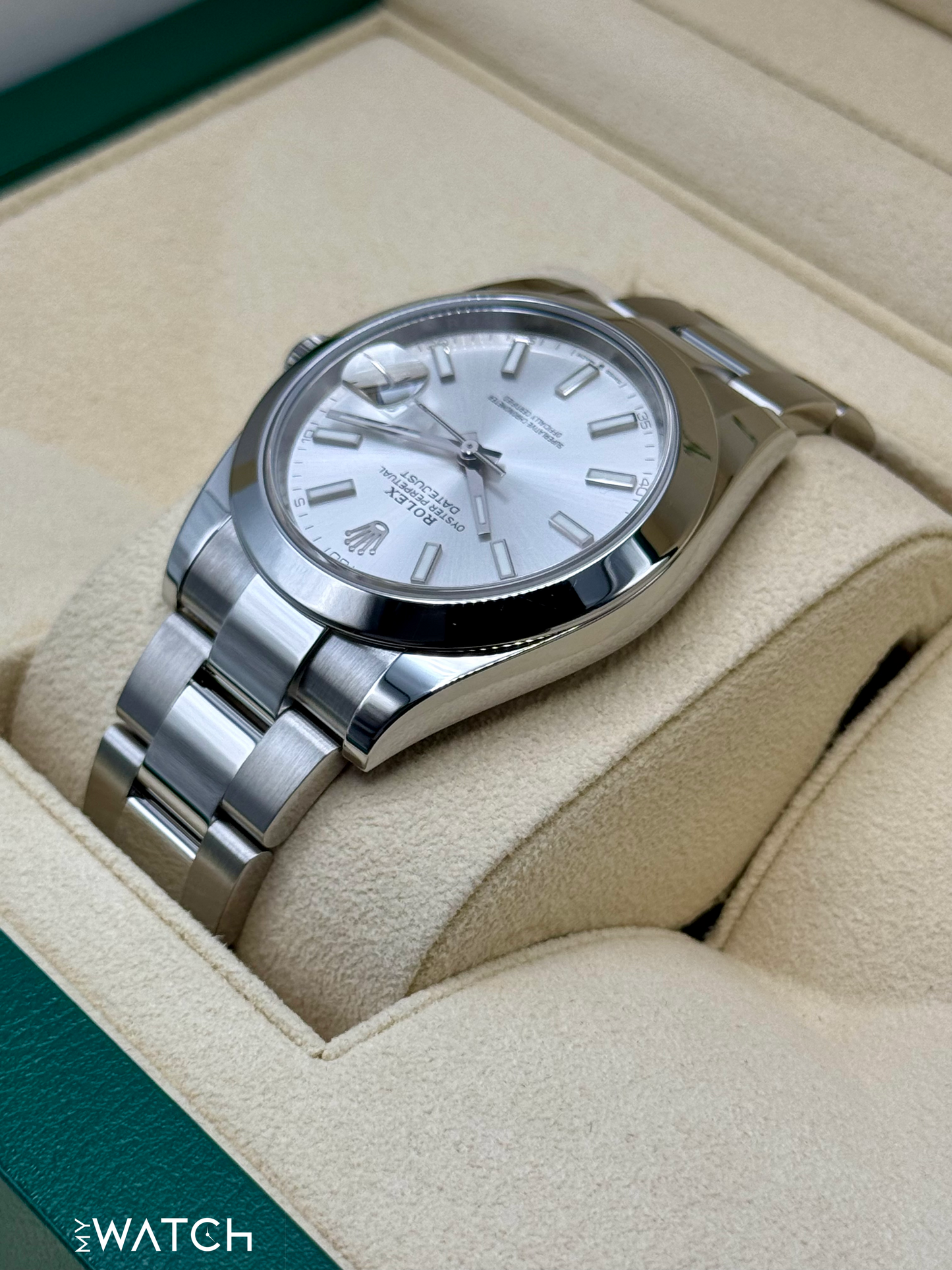 2024 Rolex Datejust 41mm 126300 Stainless Steel Oyster Silver Dial - MyWatchLLC