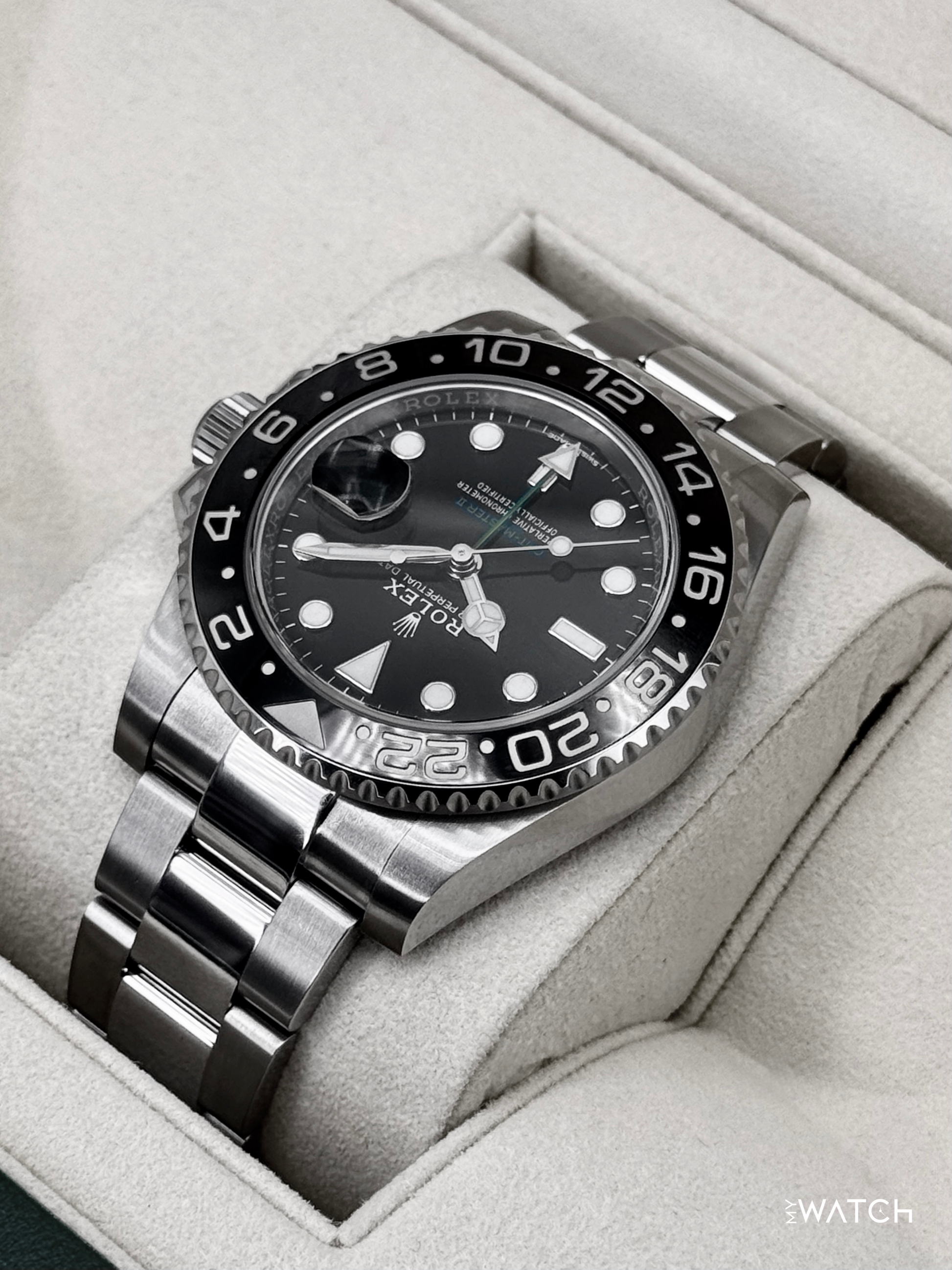 2019 Rolex GMT-Master II 40mm 116710LN Stainless Steel Black Dial - MyWatchLLC
