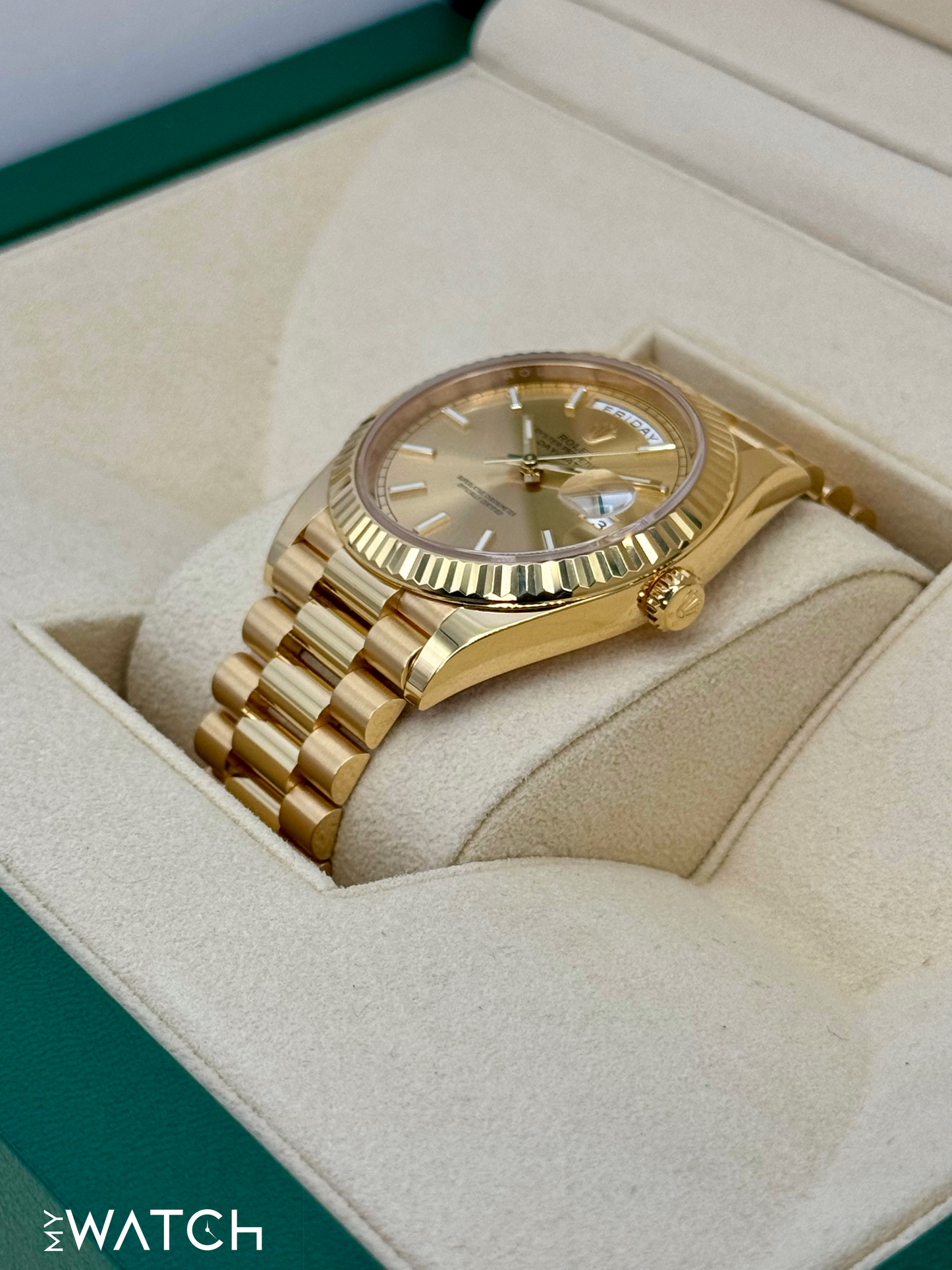 2023 Rolex Day-Date 40mm 228238 Presidential Champagne Dial