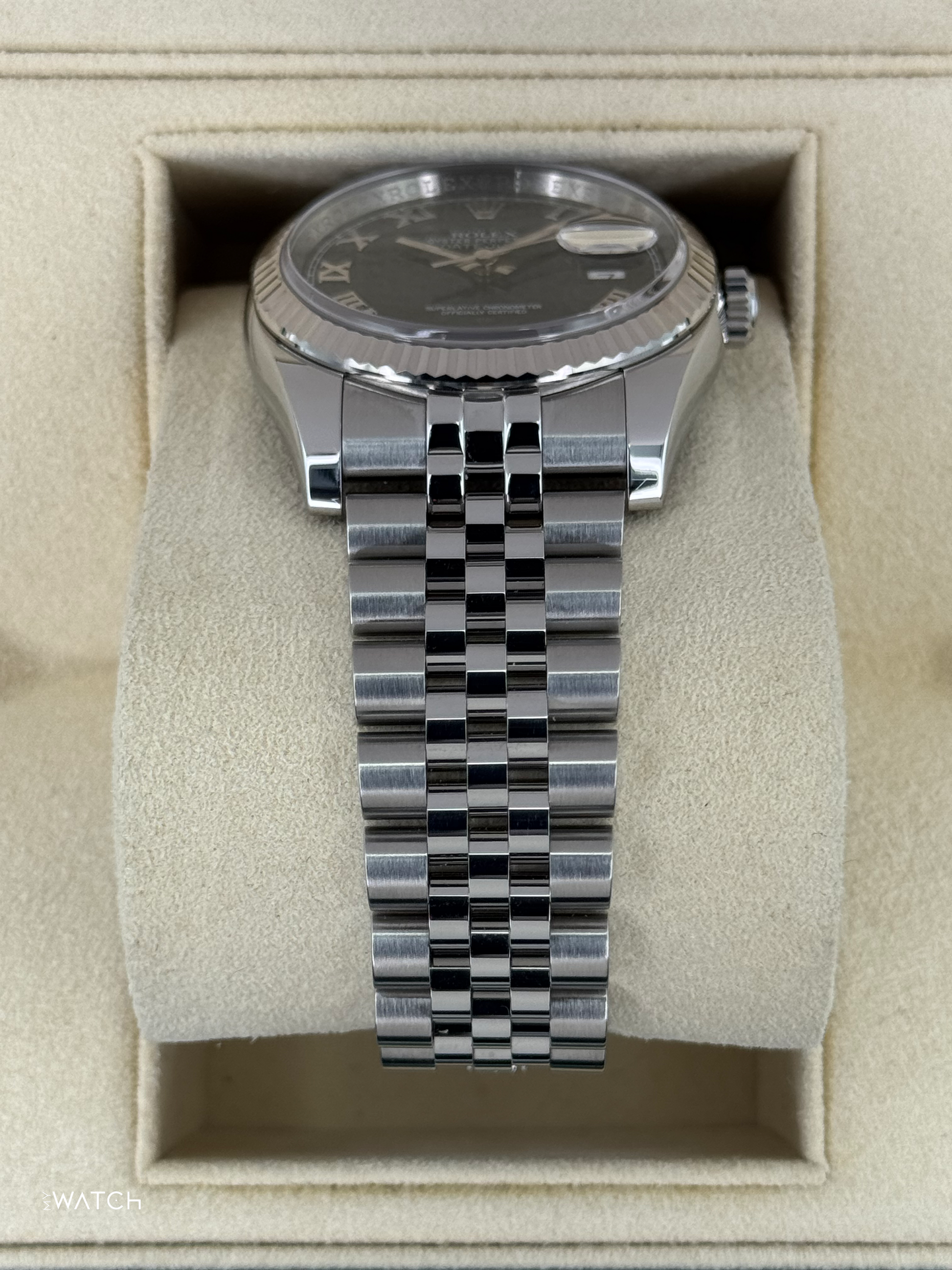 2016 Rolex Datejust 36mm 116234 Stainless Steel Jubilee Black Dial - MyWatchLLC