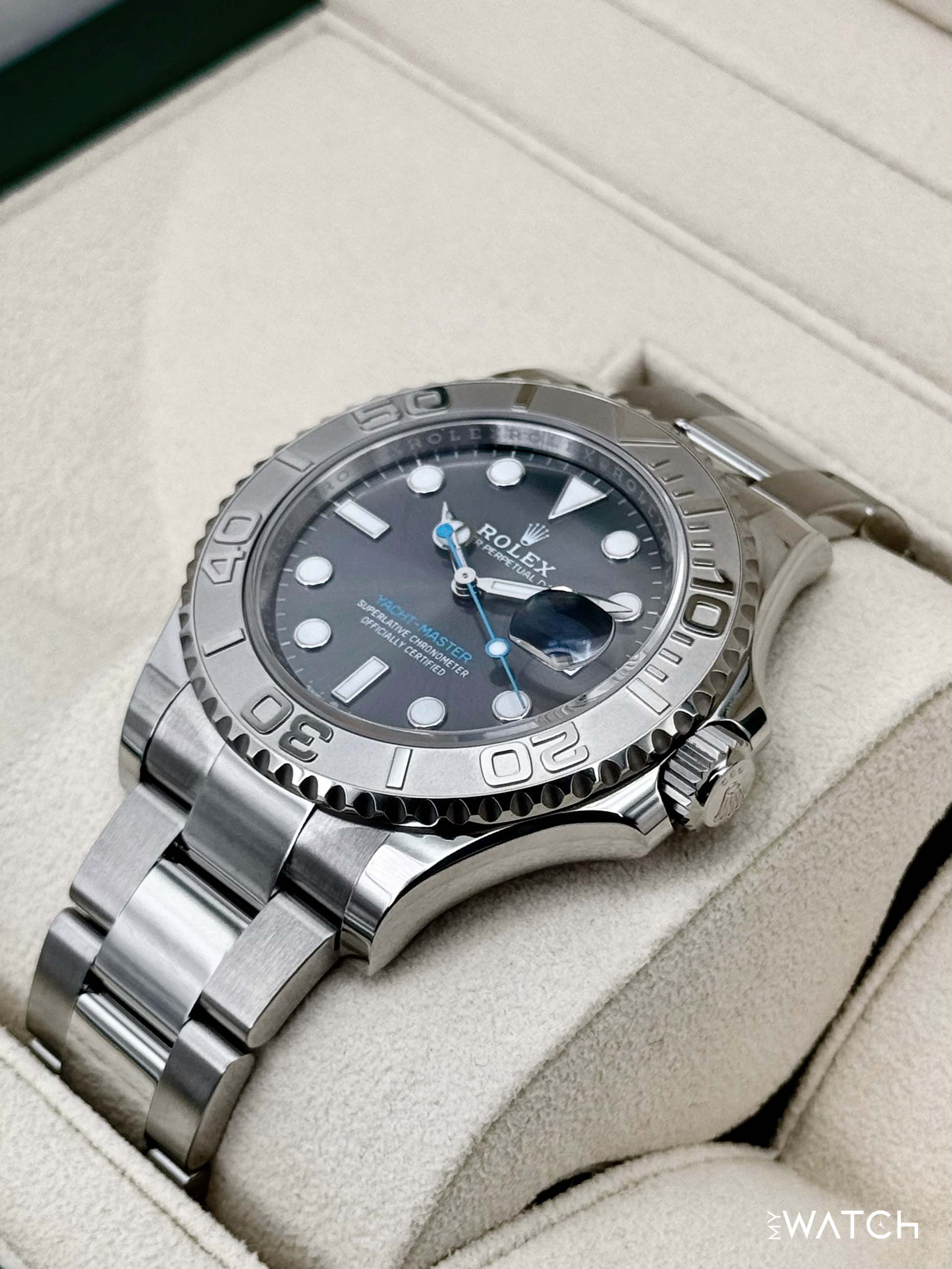 2024 Rolex Yacht-Master 40mm 126622 Stainless Steel Rhodium Dial - MyWatchLLC