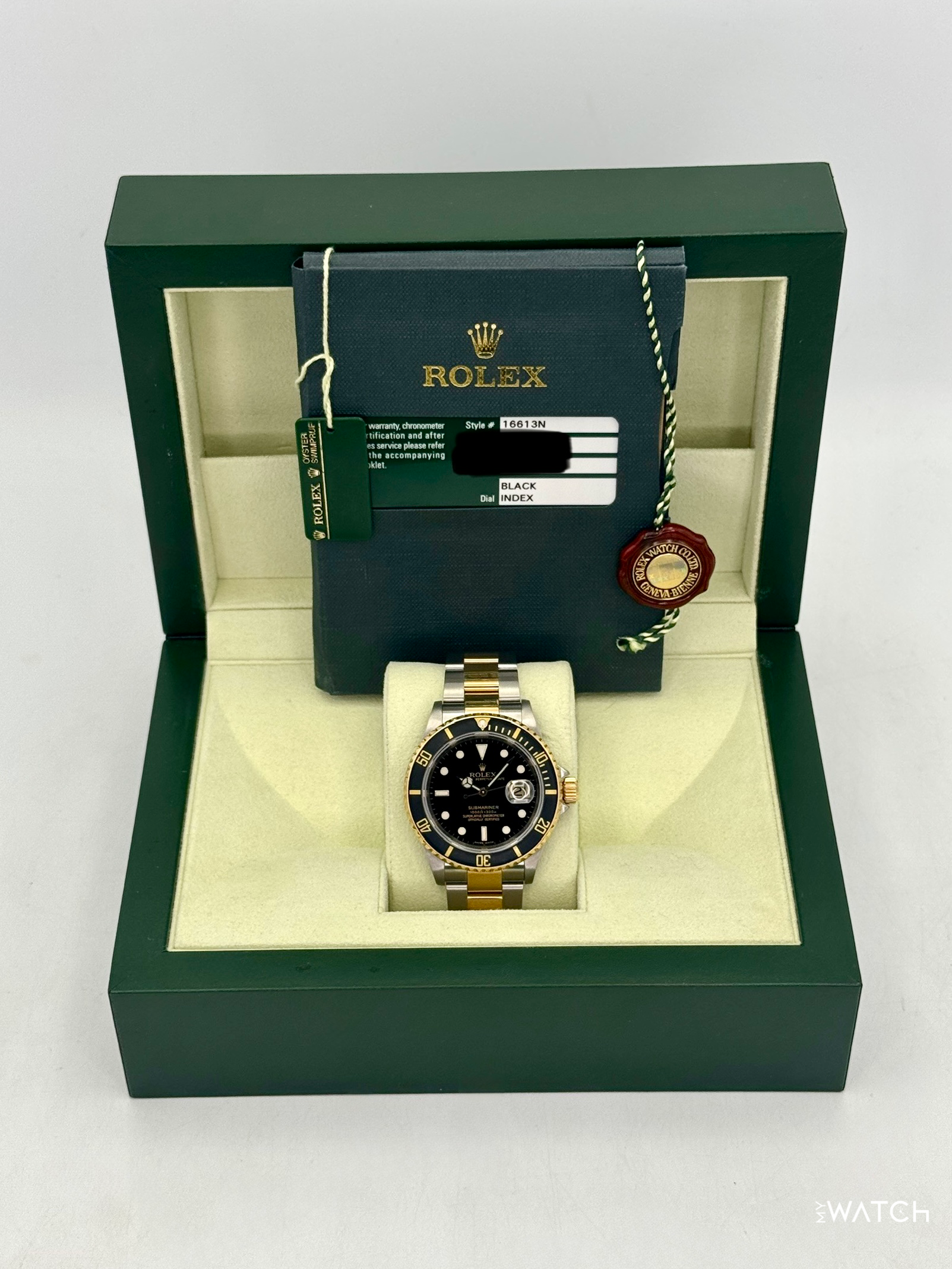 2009 Rolex Submariner 40mm 16613LN Two-Tone Black Dial - MyWatchLLC