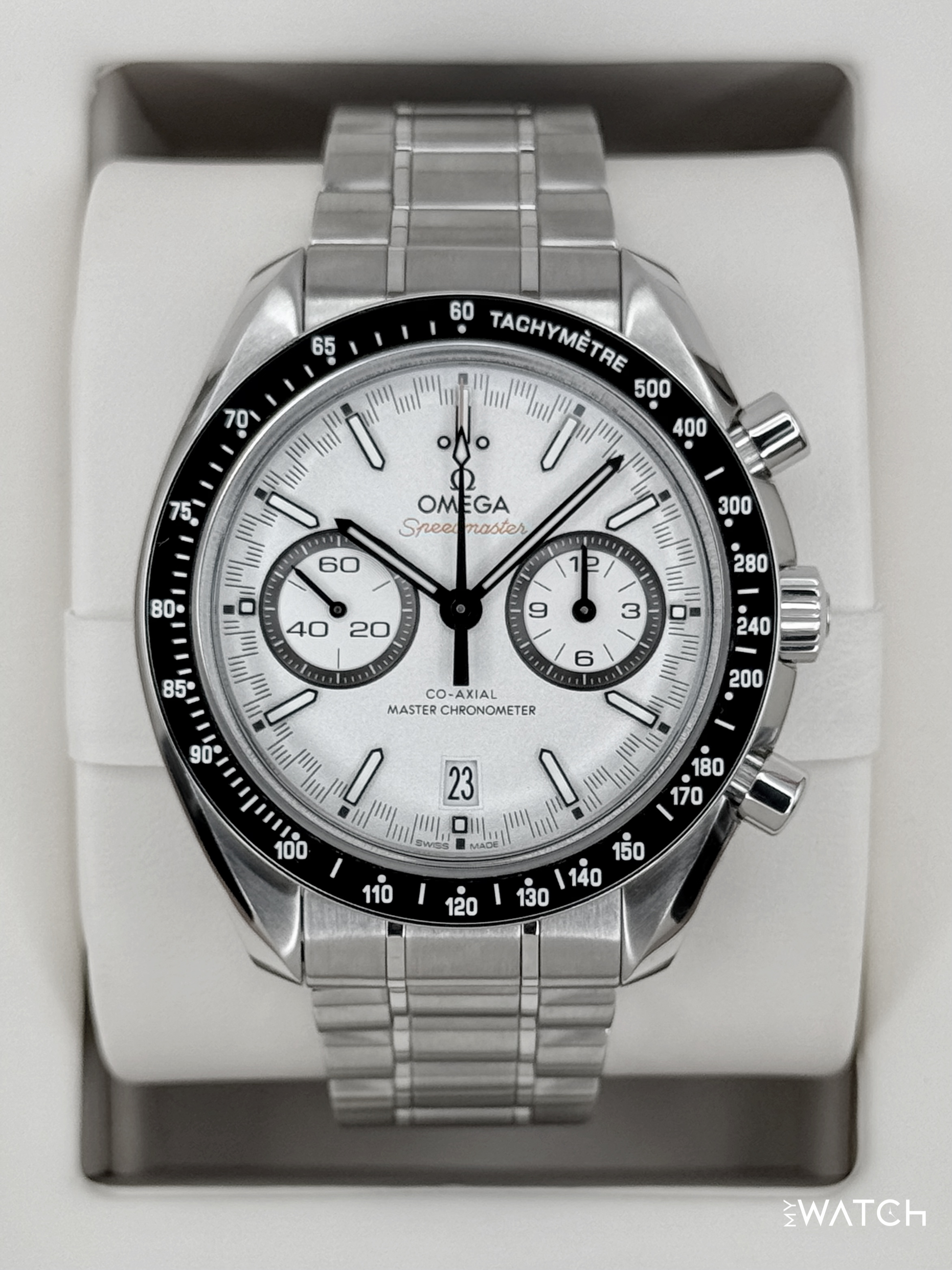 2019 Omega Speeedmaster Racing 44.2mm 329.30.44.51.04.001 White Dial - MyWatchLLC