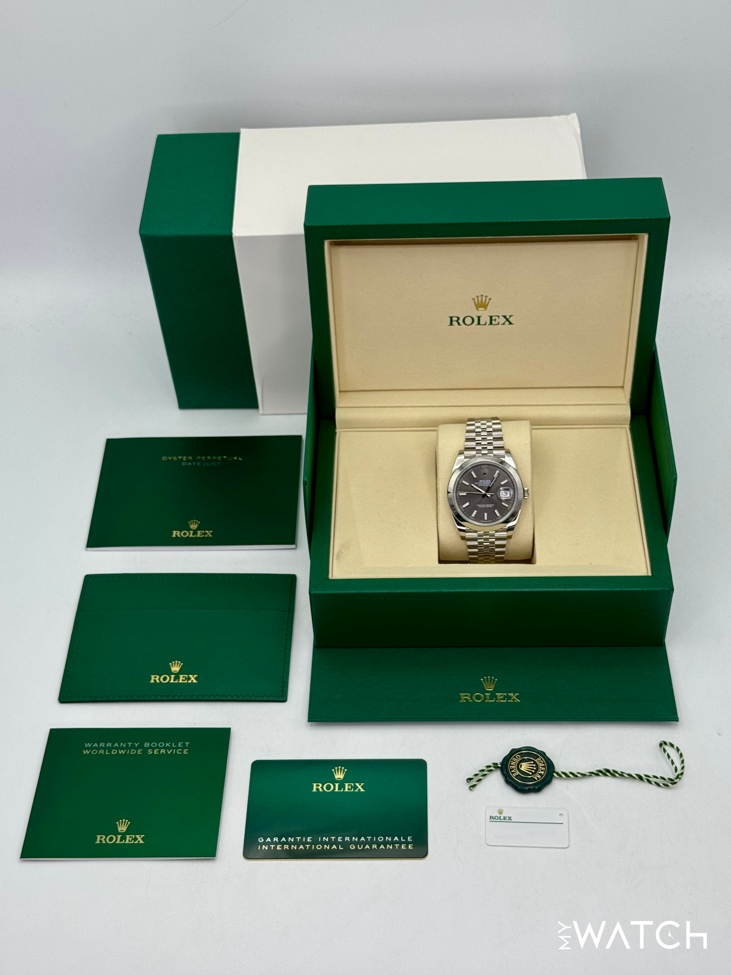 NEW 2025 Rolex Datejust 41mm 126300 Stainless Steel Jubilee Rhodium Dial